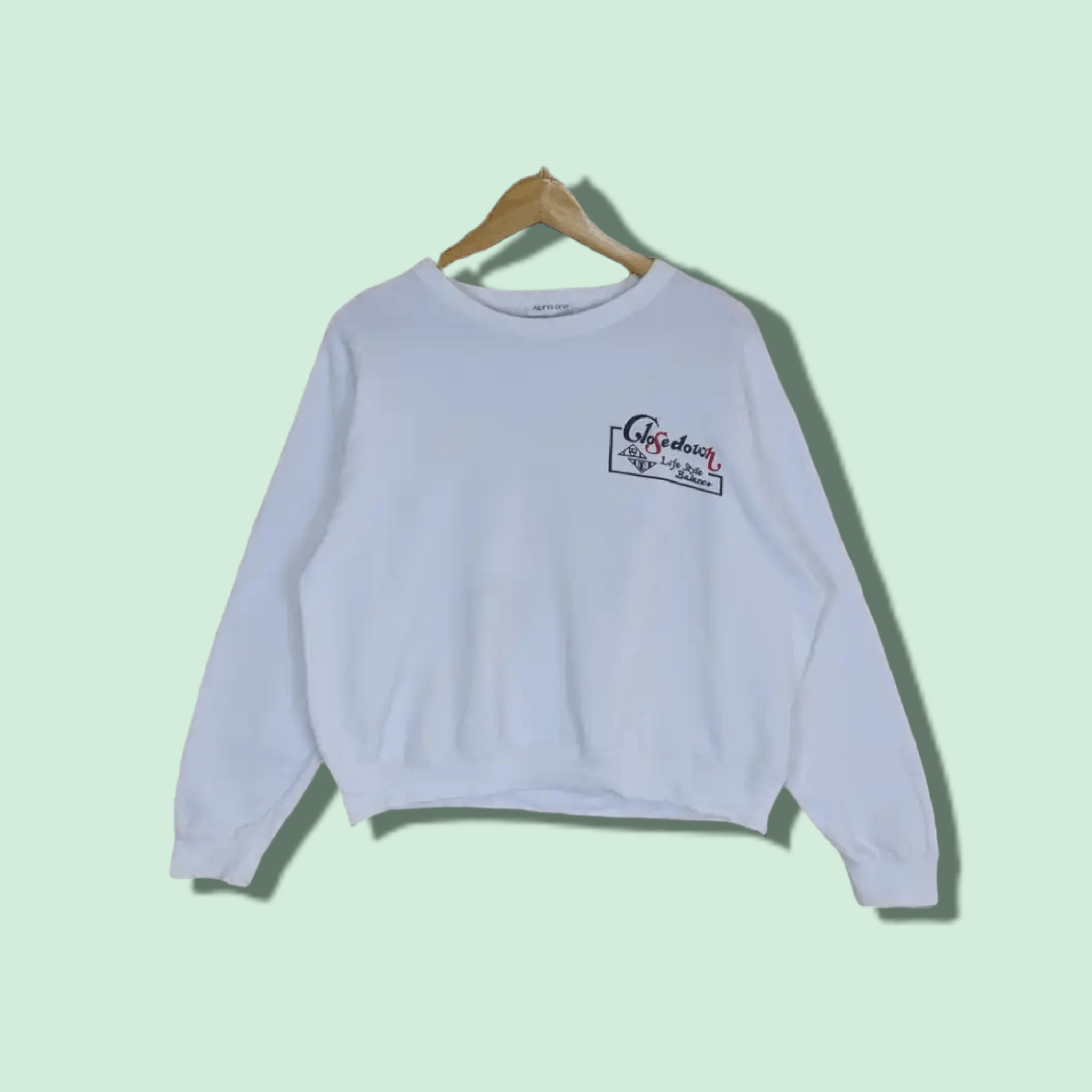 Japanese Brand Vintage Japan CLOSE DOWN Life Style Balance Sweatshirt Size M / US 6-8 / IT 42-44 - 1 Thumbnail