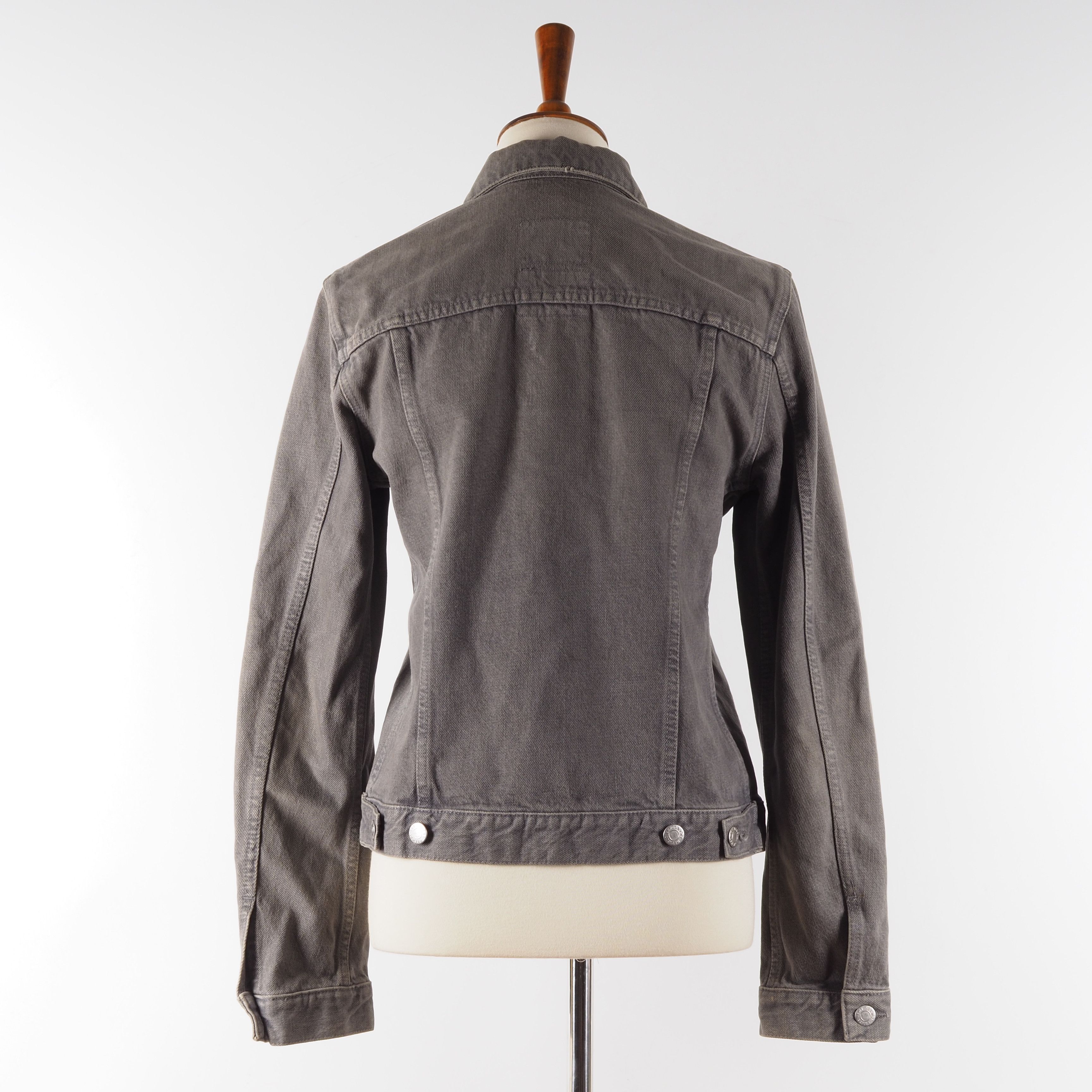 Helmut Lang Helmut Lang Vintage Gray Denim Trucker Jacket Size M / US 6-8 / IT 42-44 - 3 Thumbnail