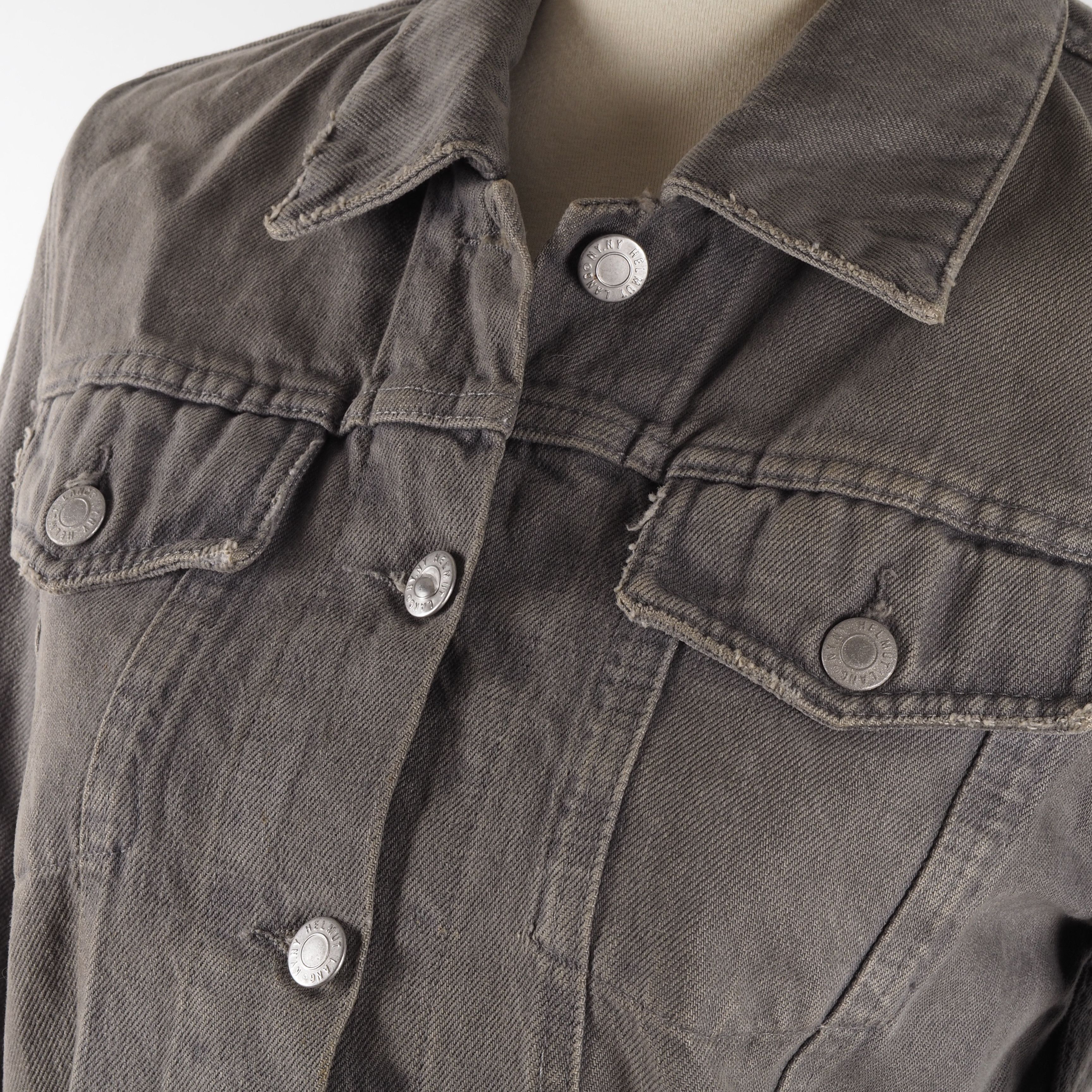 Helmut Lang Helmut Lang Vintage Gray Denim Trucker Jacket Size M / US 6-8 / IT 42-44 - 2 Thumbnail