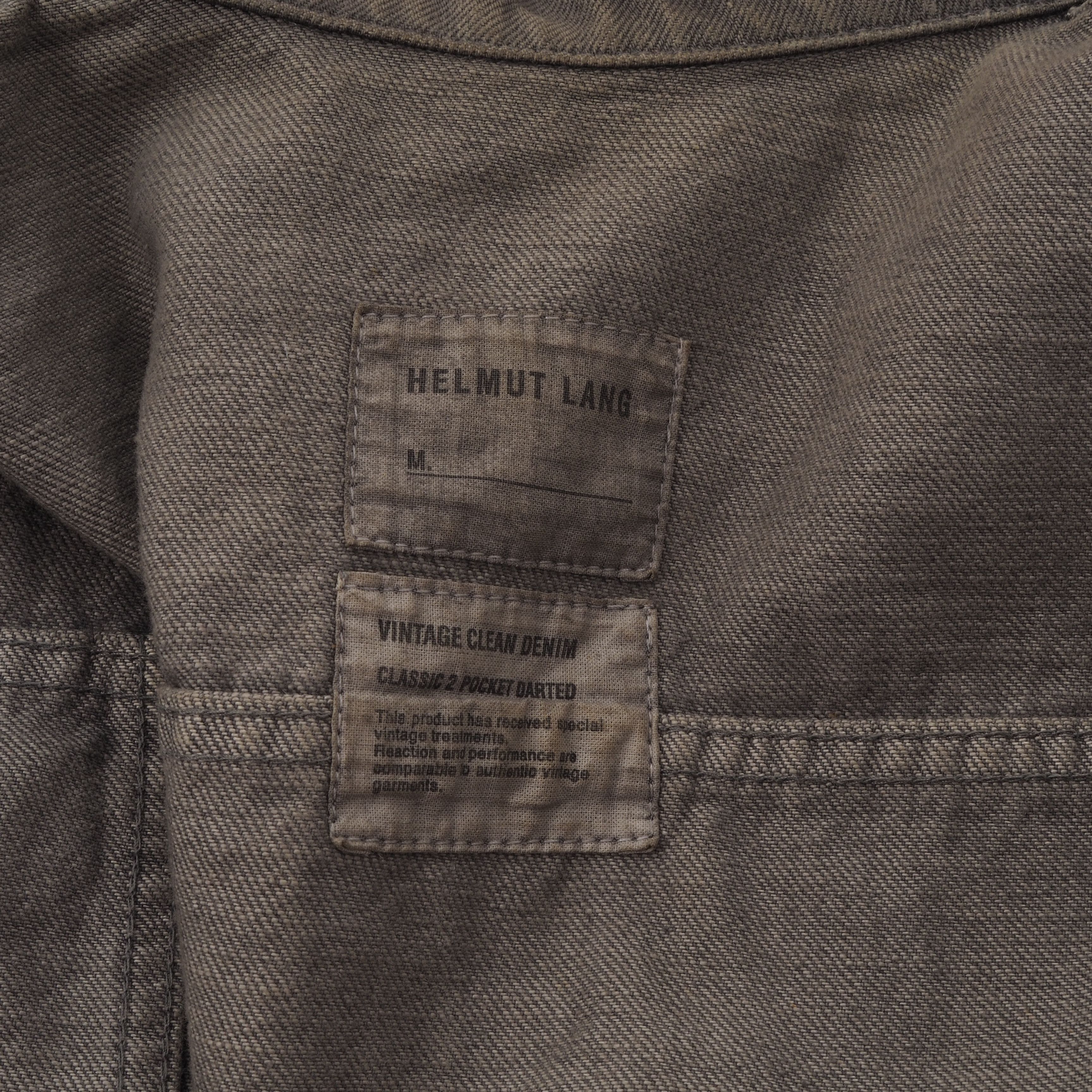 Helmut Lang Helmut Lang Vintage Gray Denim Trucker Jacket Size M / US 6-8 / IT 42-44 - 4 Thumbnail