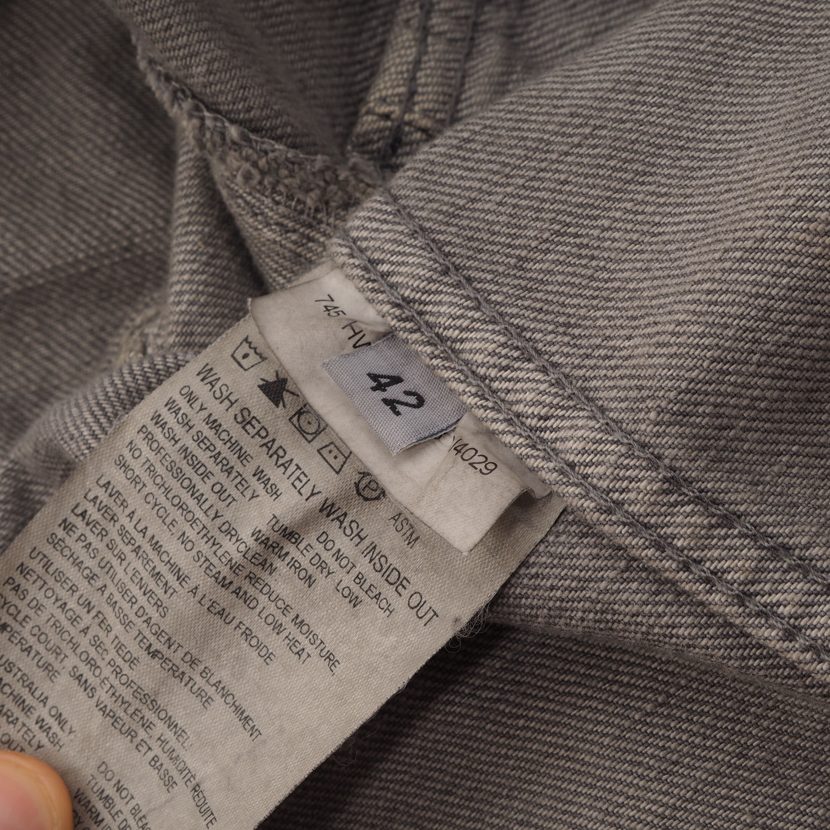 Helmut Lang Helmut Lang Vintage Gray Denim Trucker Jacket Size M / US 6-8 / IT 42-44 - 5 Thumbnail