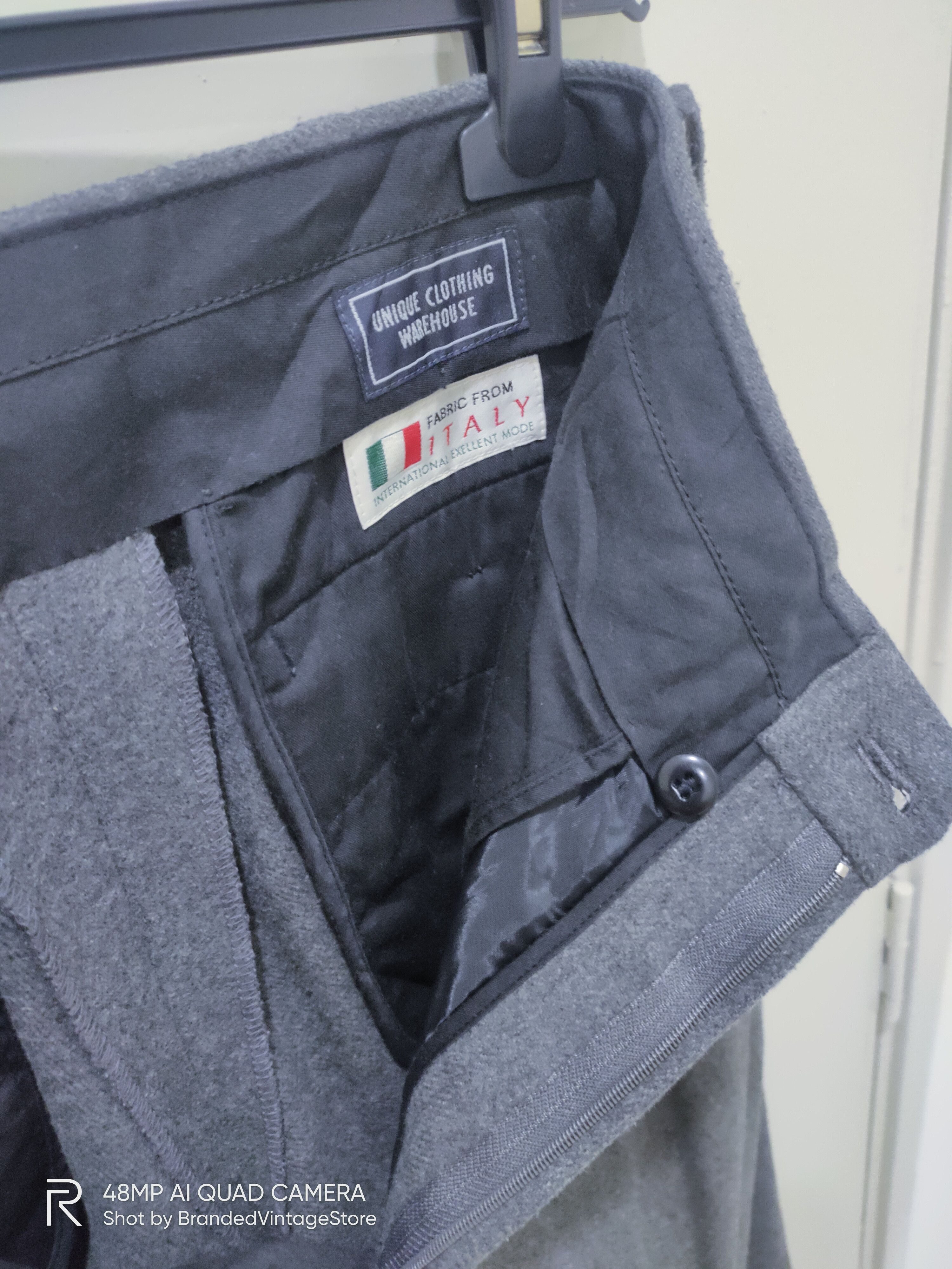Men's Wearhouse UNIQUE CLOTHING WAREHOUSE Wool Luxury Casual Trouser Pants Size US 29 - 15 Thumbnail