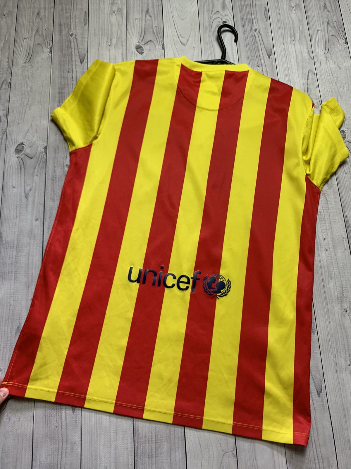 Nike Barcelona Soccer jersey away striped size M Size US M / EU 48-50 / 2 - 6 Thumbnail
