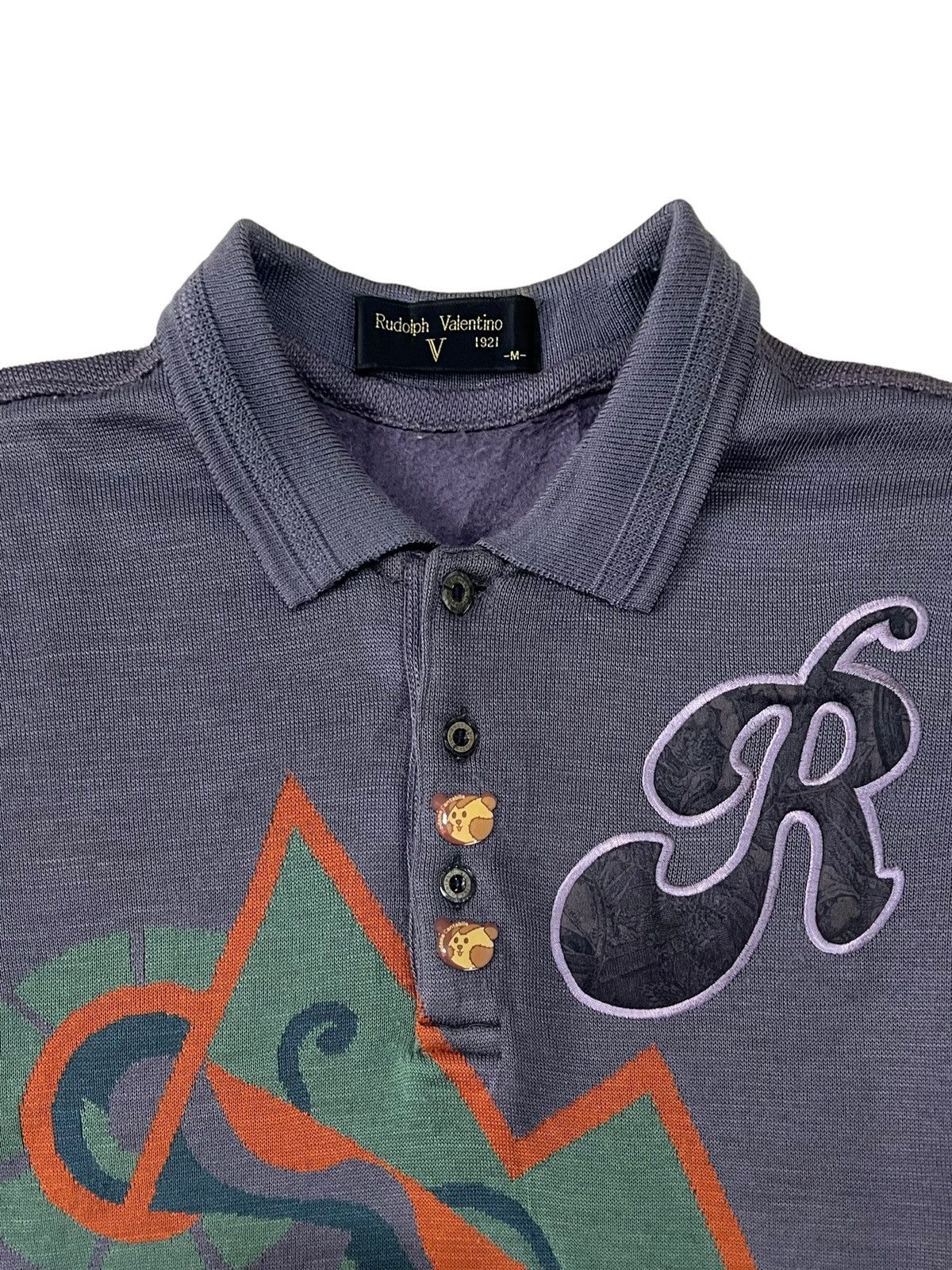 Gianni Valentino × Giovanni Valentino × Valentino VTG RUDOLF VALENTINO EMBROIDERY BIG SPELLOUT AND LOGO Size US M / EU 48-50 / 2 - 3 Thumbnail