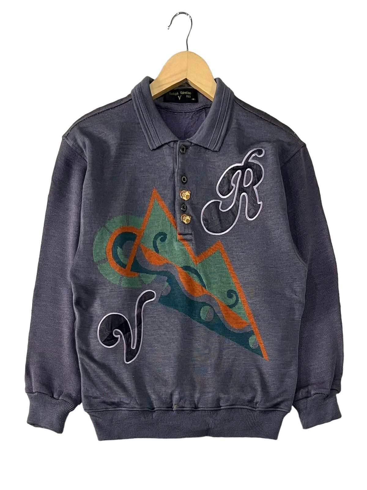 Gianni Valentino × Giovanni Valentino × Valentino VTG RUDOLF VALENTINO EMBROIDERY BIG SPELLOUT AND LOGO Size US M / EU 48-50 / 2 - 1 Thumbnail
