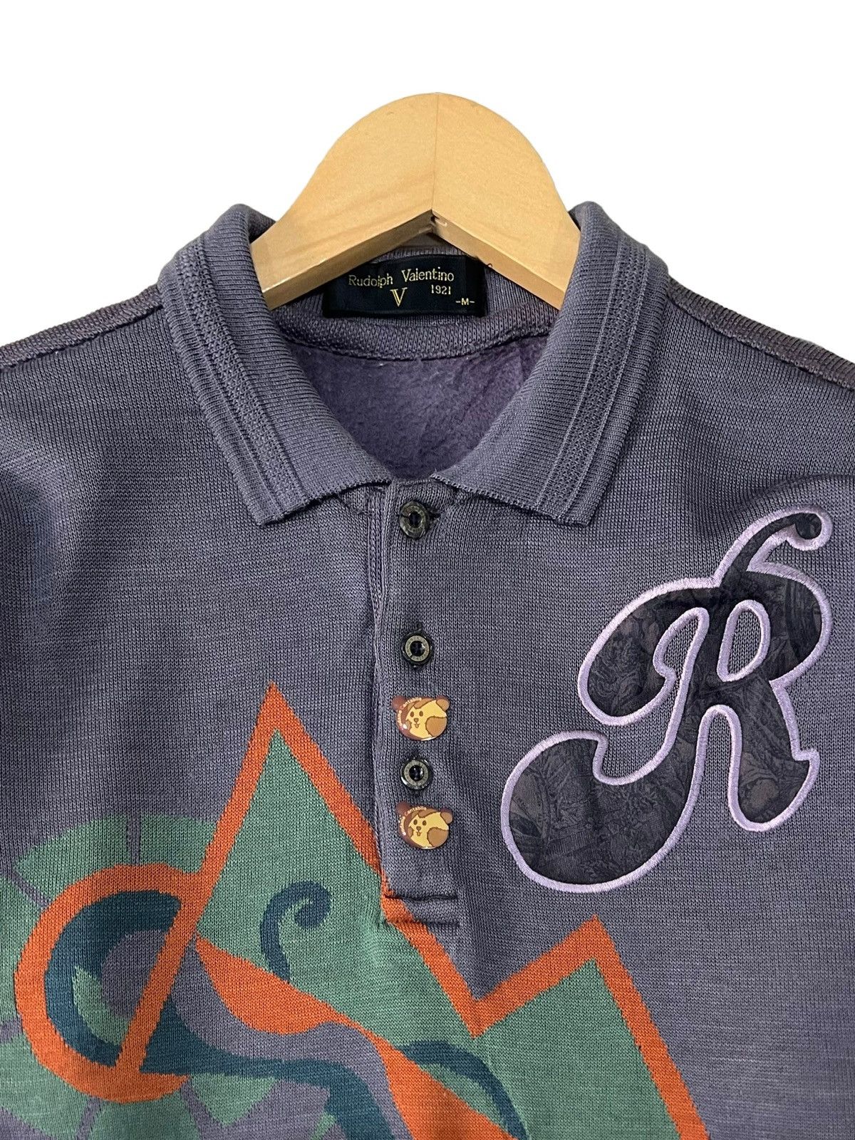 Gianni Valentino × Giovanni Valentino × Valentino VTG RUDOLF VALENTINO EMBROIDERY BIG SPELLOUT AND LOGO Size US M / EU 48-50 / 2 - 4 Thumbnail