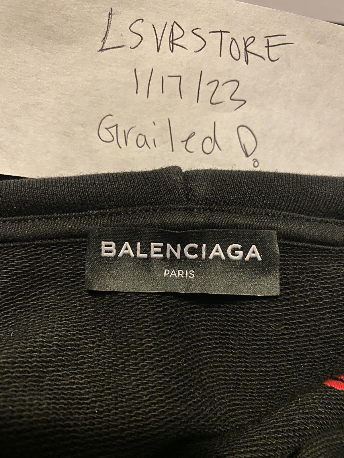 Balenciaga Balenciaga SINNERS Hoodie Black Medium - Used Size US M / EU 48-50 / 2 - 3 Thumbnail