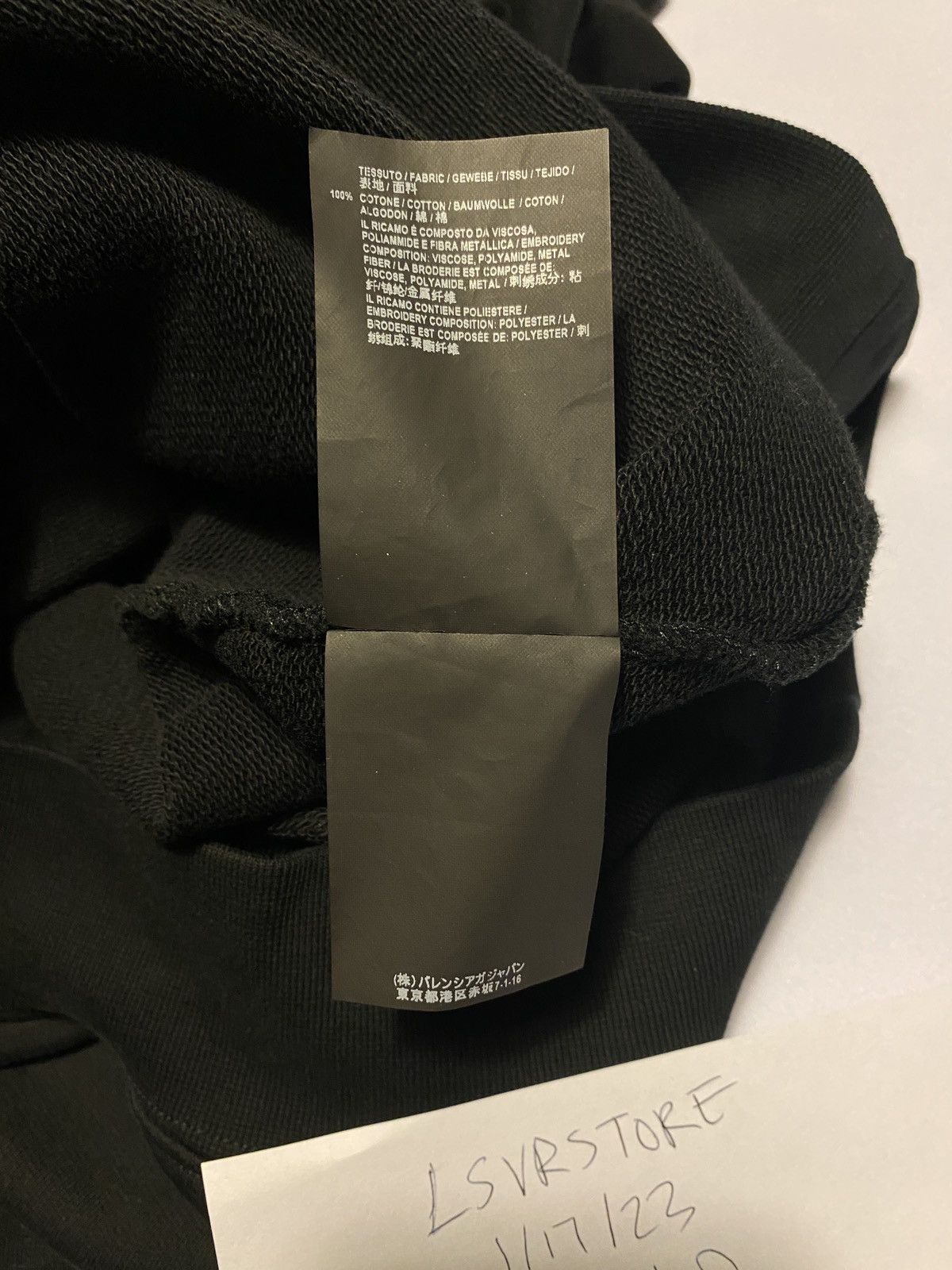 Balenciaga Balenciaga SINNERS Hoodie Black Medium - Used Size US M / EU 48-50 / 2 - 6 Thumbnail