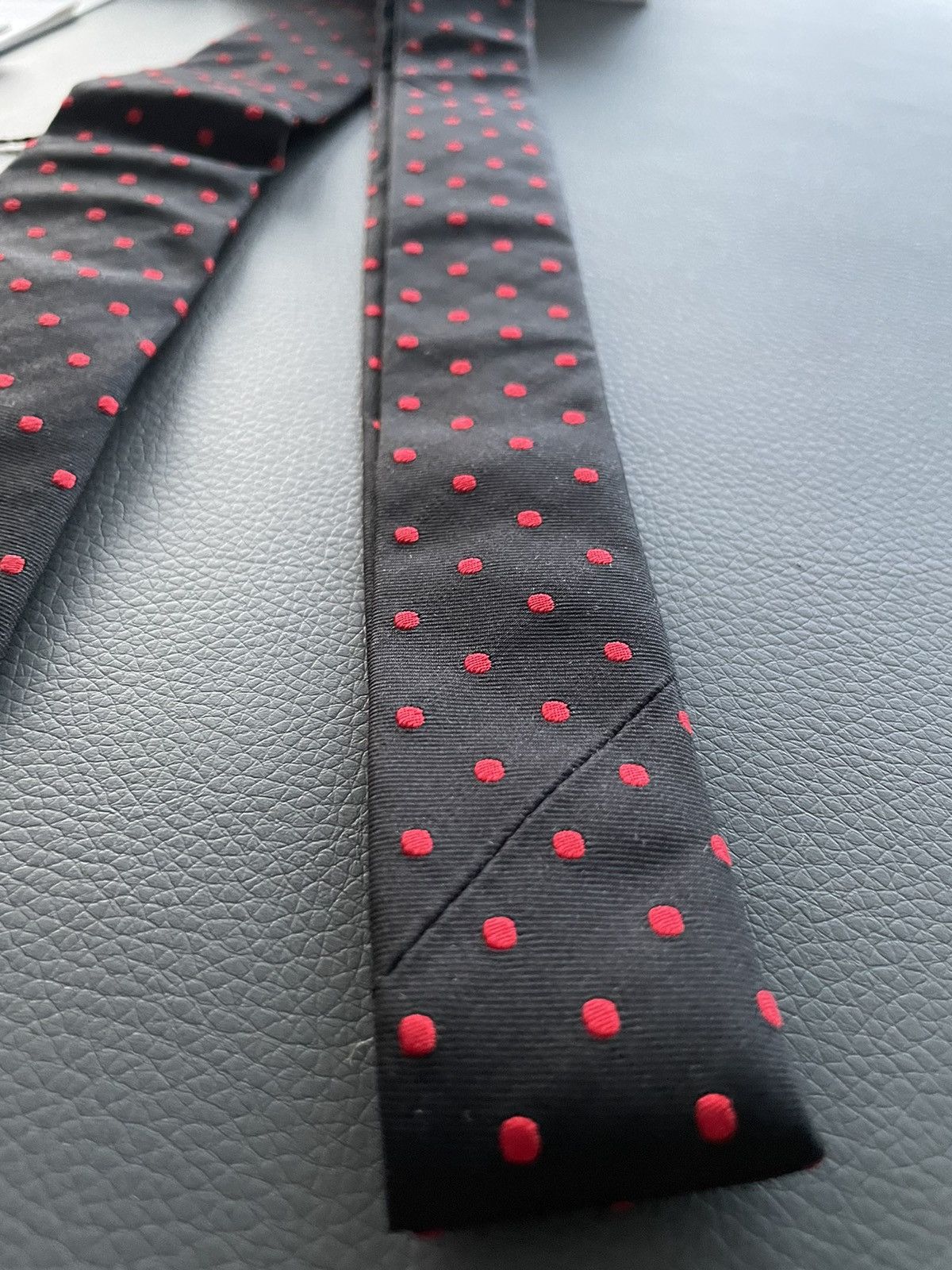 Celine × Hedi Slimane Rare Limited Edition Celine by Hedi Slimane Runway Silk Tie Size ONE SIZE - 7 Thumbnail