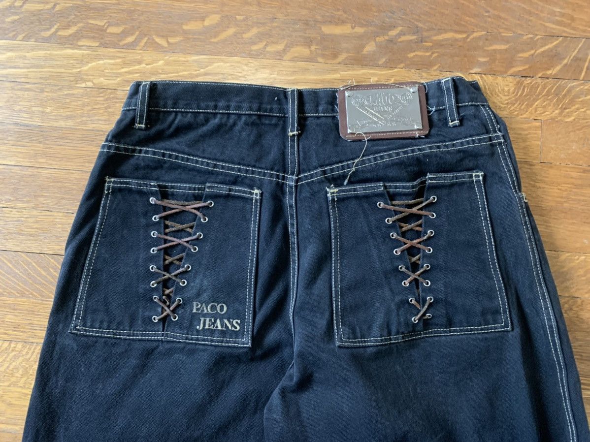 Fubu × Vintage 90s Vintage Paco Jeans Matching Two Piece Denim Set Hip Hop Size US 35 - 5 Thumbnail