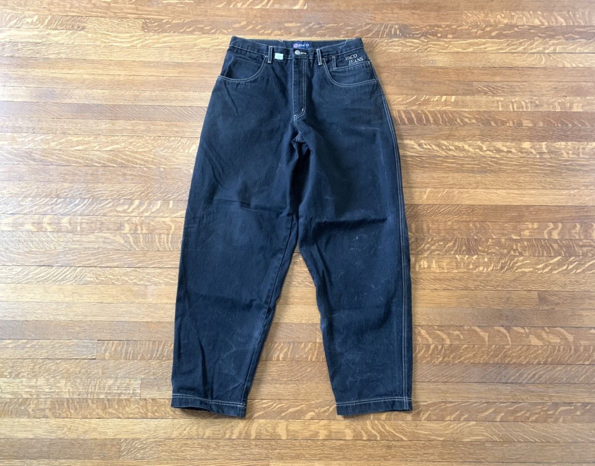 Fubu × Vintage 90s Vintage Paco Jeans Matching Two Piece Denim Set Hip Hop Size US 35 - 7 Thumbnail