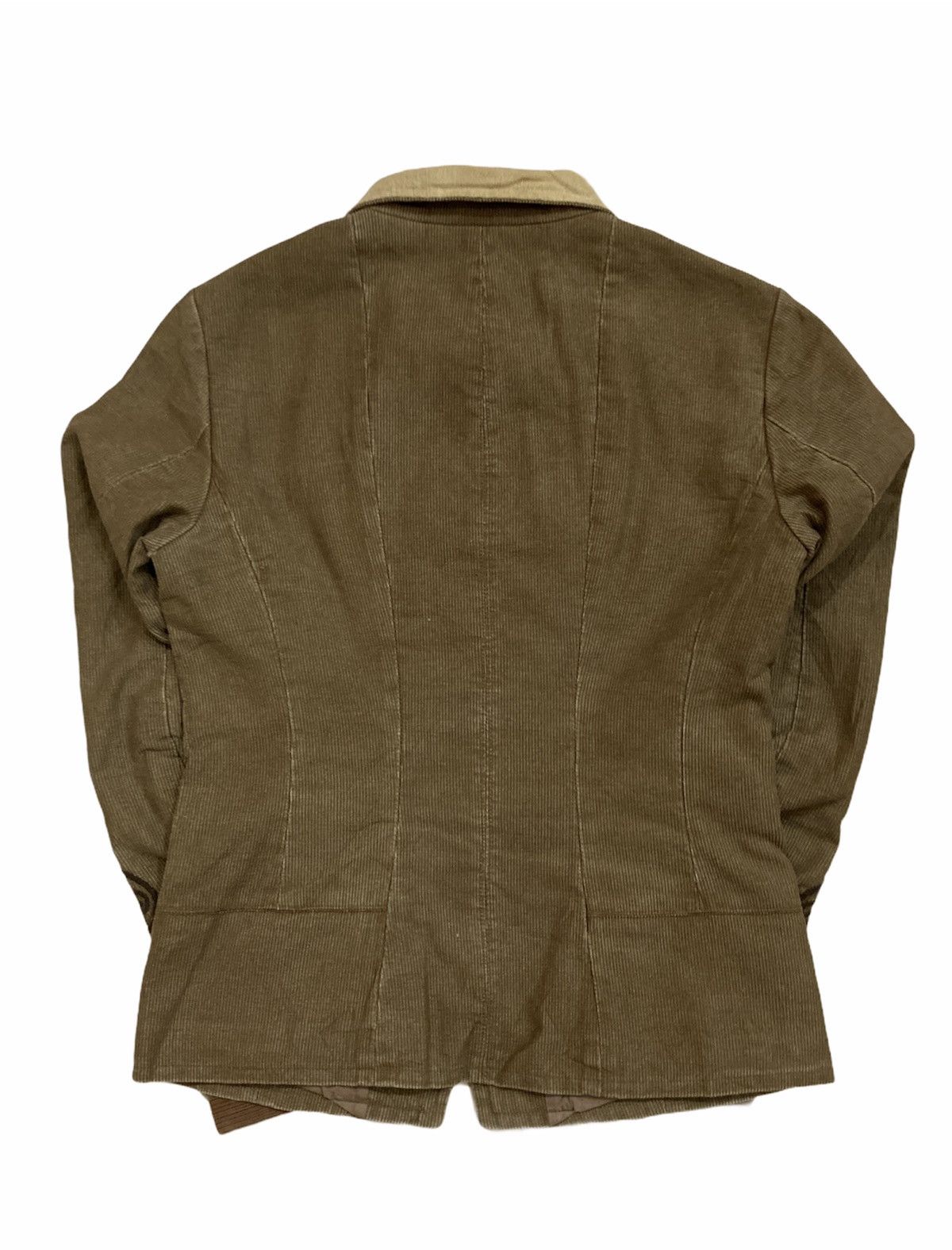 Dries Van Noten Dries Van Noten Pea Coat Corduroy with Embroidered Size S / US 4 / IT 40 - 2 Thumbnail