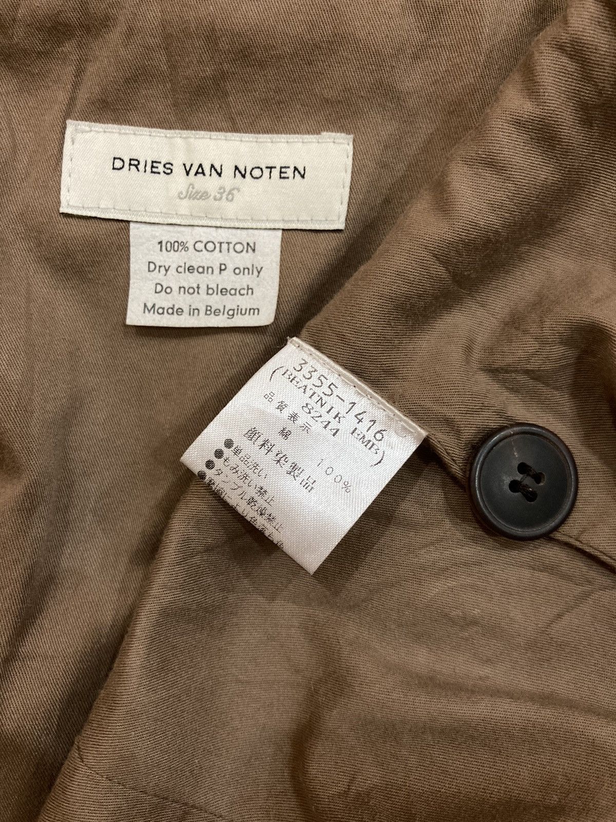 Dries Van Noten Dries Van Noten Pea Coat Corduroy with Embroidered Size S / US 4 / IT 40 - 6 Thumbnail