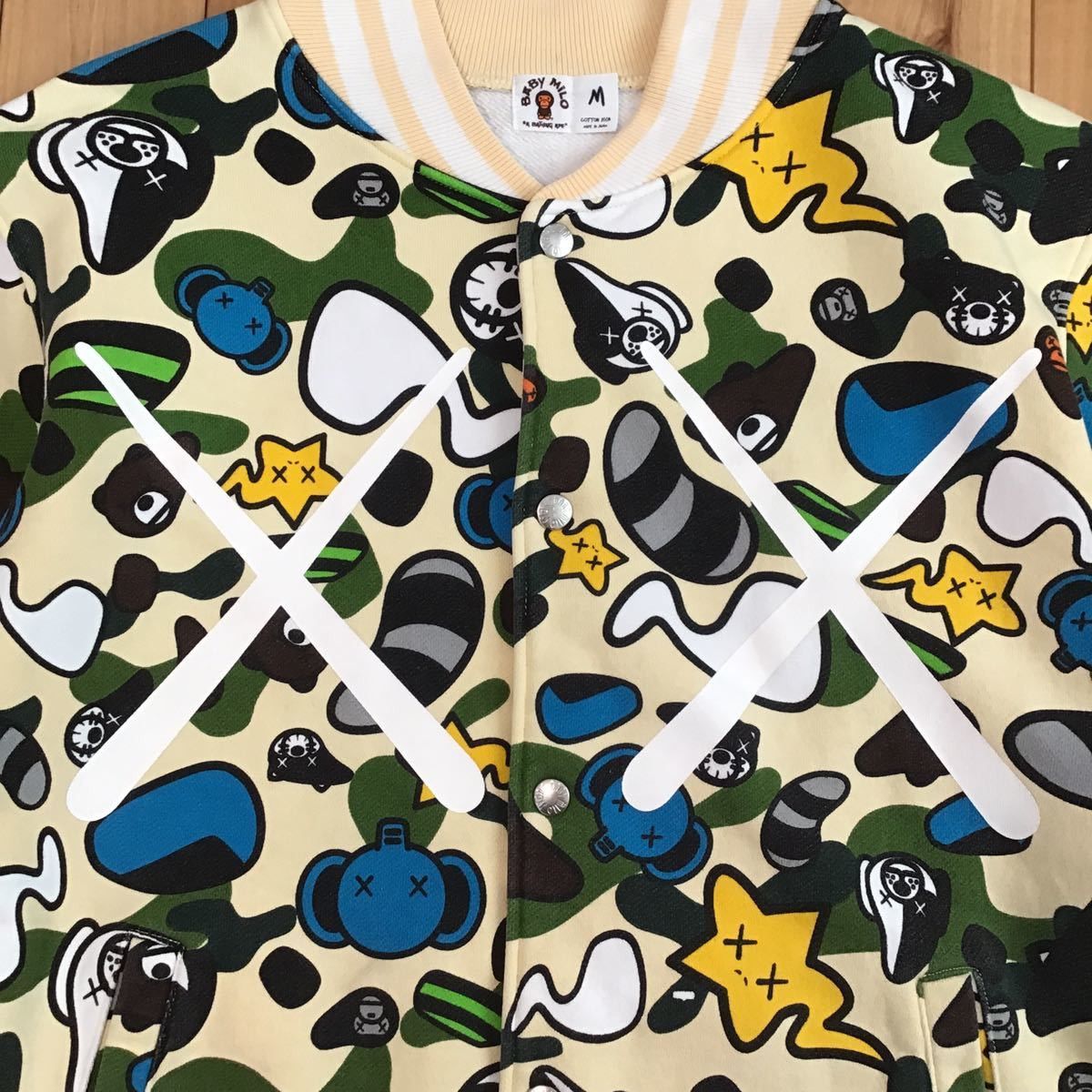 Bape × Kaws BAPE × KAWS Milo Animal Kingdom sweat varsity jacket ape Size US M / EU 48-50 / 2 - 10 Thumbnail