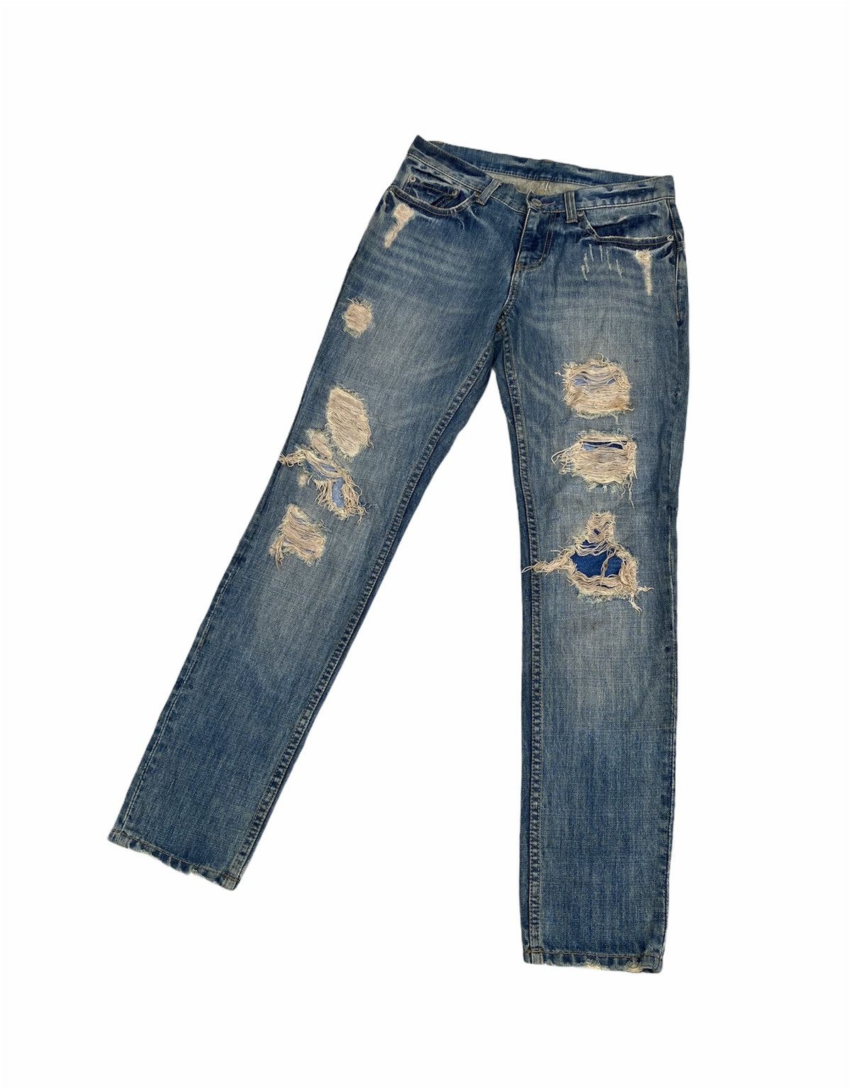 Japanese Brand e.a.p distressed Denim Size US 29 - 2 Thumbnail