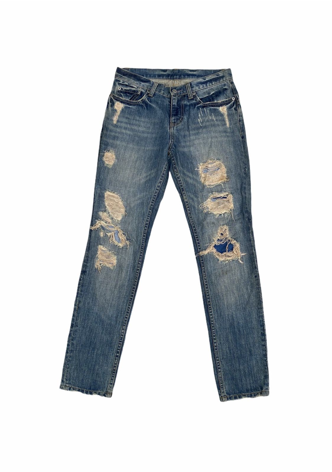 Japanese Brand e.a.p distressed Denim Size US 29 - 1 Thumbnail