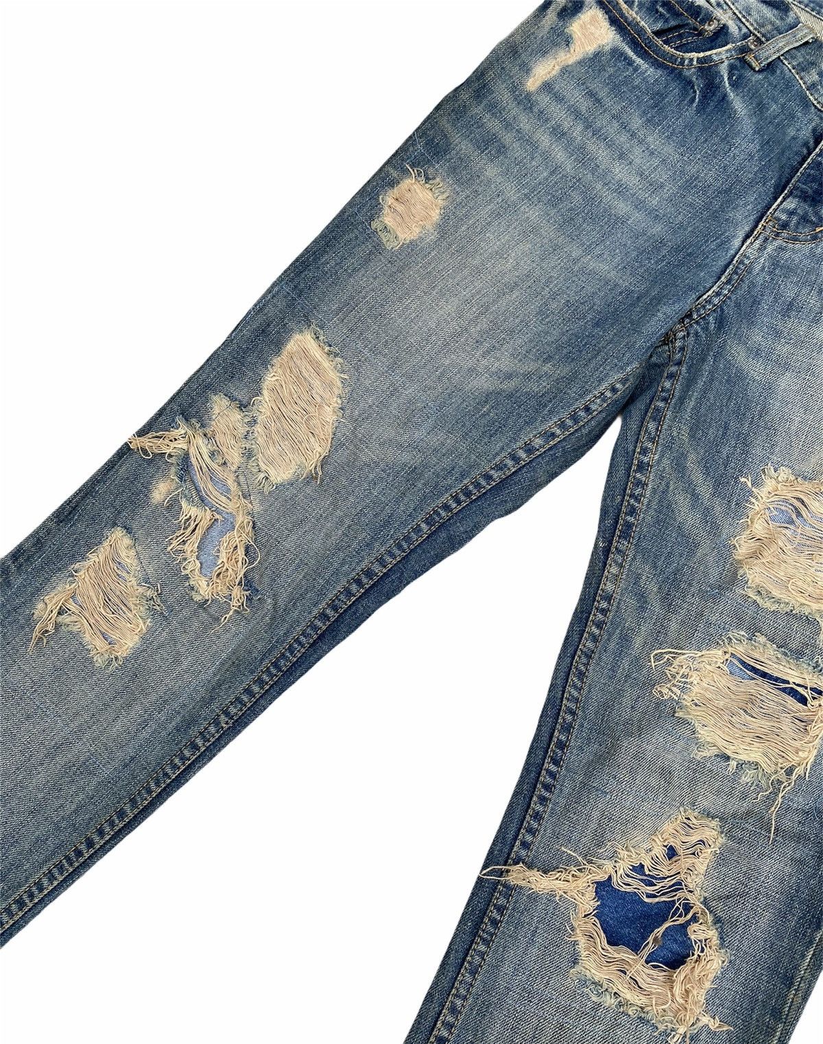 Japanese Brand e.a.p distressed Denim Size US 29 - 3 Thumbnail