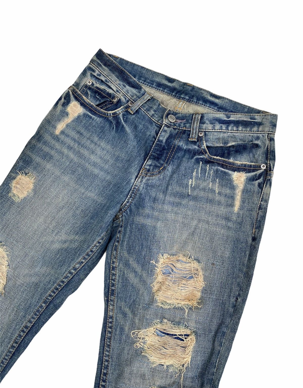 Japanese Brand e.a.p distressed Denim Size US 29 - 4 Thumbnail