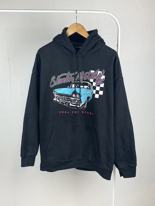 Designer Brandy Melville Retro Car Hoodie Heavy Cotton Hoodie Grailed