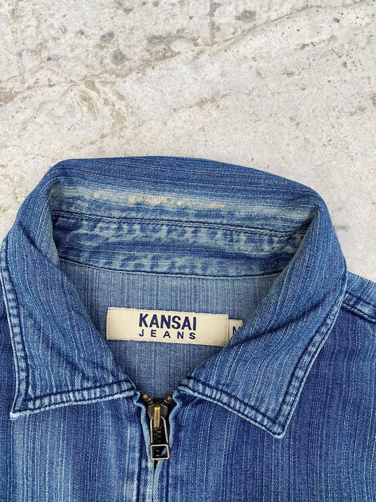 Japanese Brand × Kansai Yamamoto × Vintage Vintage Kansai Yamamoto Denim/Jeans Jacket Size US M / EU 48-50 / 2 - 21 Thumbnail