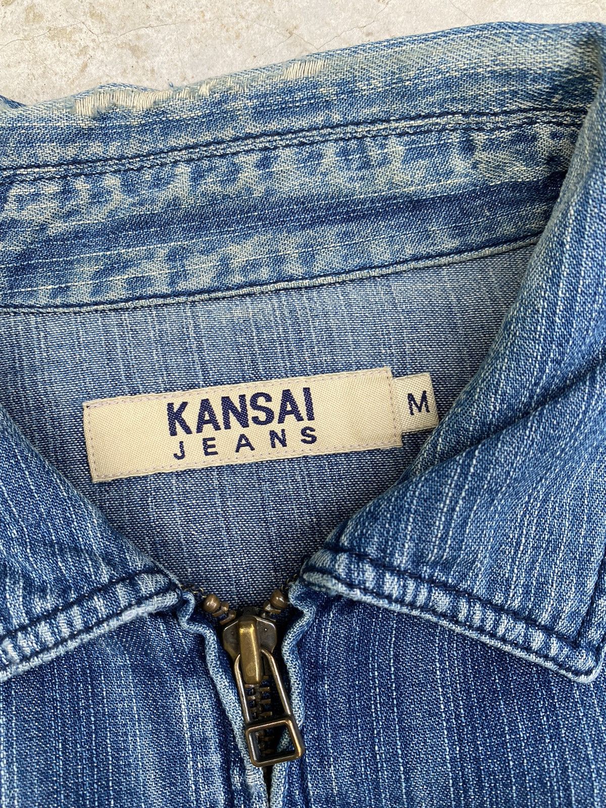 Japanese Brand × Kansai Yamamoto × Vintage Vintage Kansai Yamamoto Denim/Jeans Jacket Size US M / EU 48-50 / 2 - 10 Thumbnail