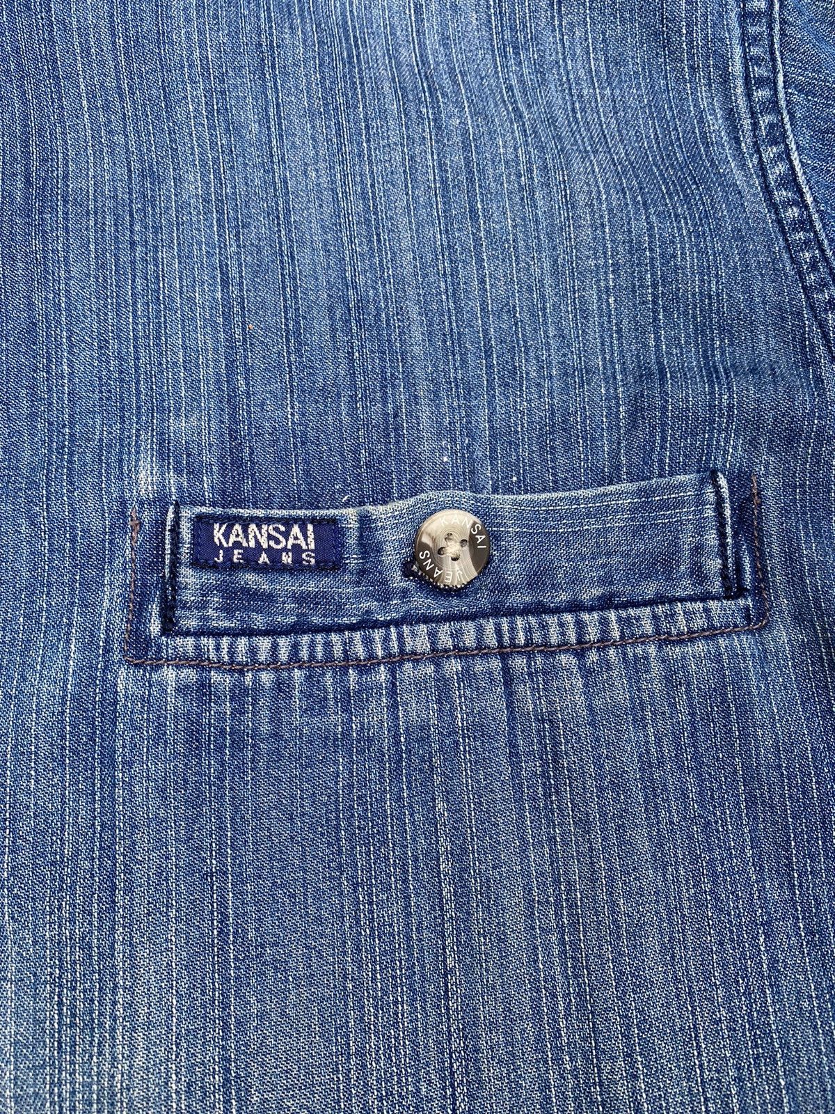 Japanese Brand × Kansai Yamamoto × Vintage Vintage Kansai Yamamoto Denim/Jeans Jacket Size US M / EU 48-50 / 2 - 9 Thumbnail