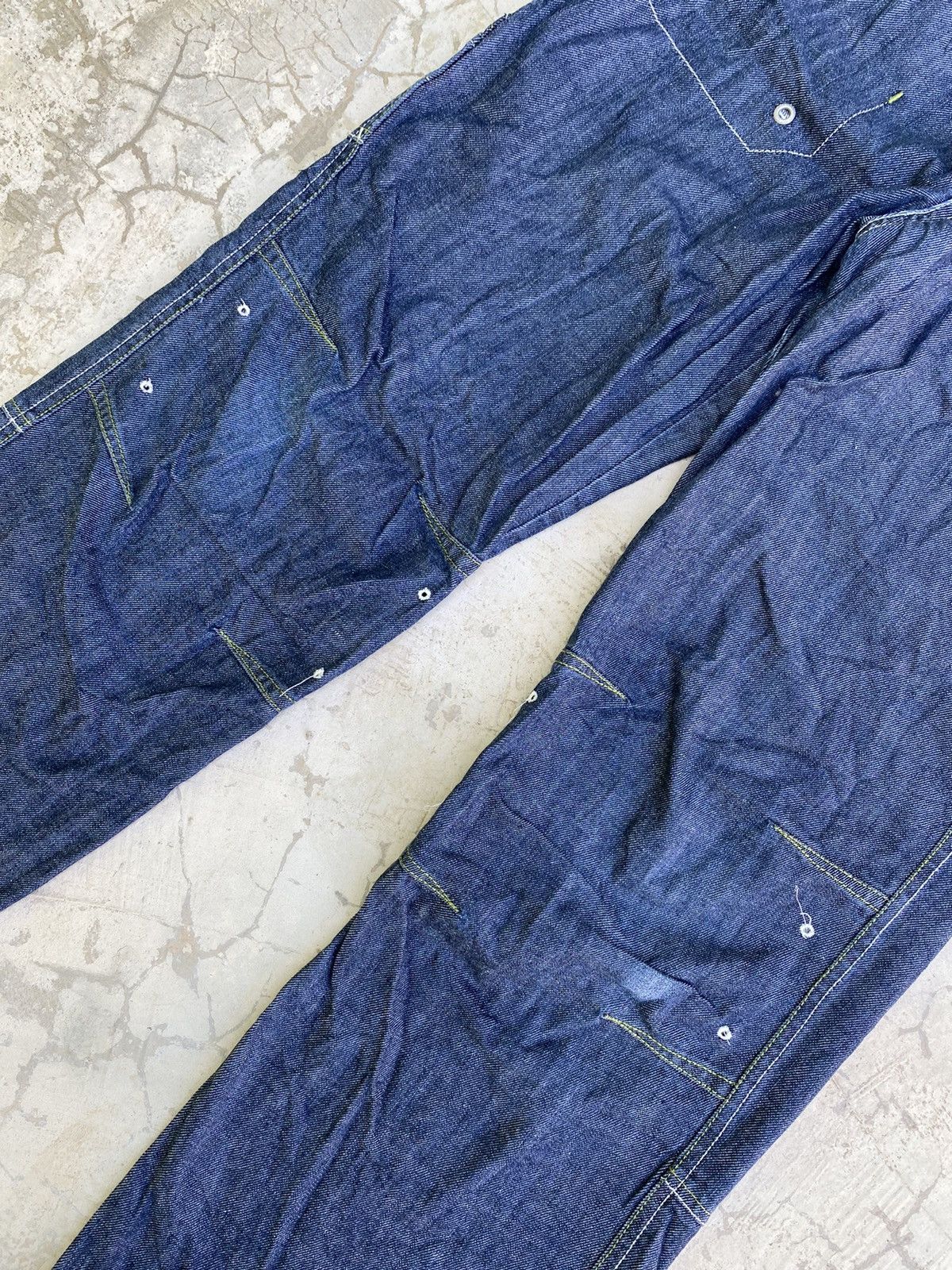 Designer × Japanese Brand Blue Cross Jeans Skull Embroidery Size US 31 - 8 Thumbnail