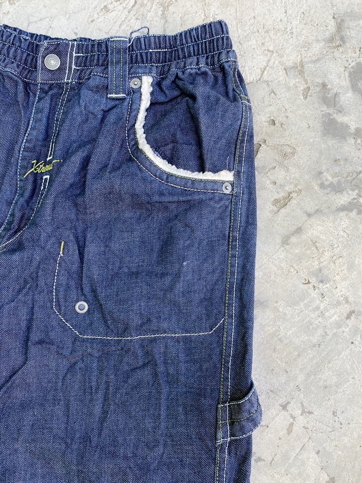 Designer × Japanese Brand Blue Cross Jeans Skull Embroidery Size US 31 - 4 Thumbnail