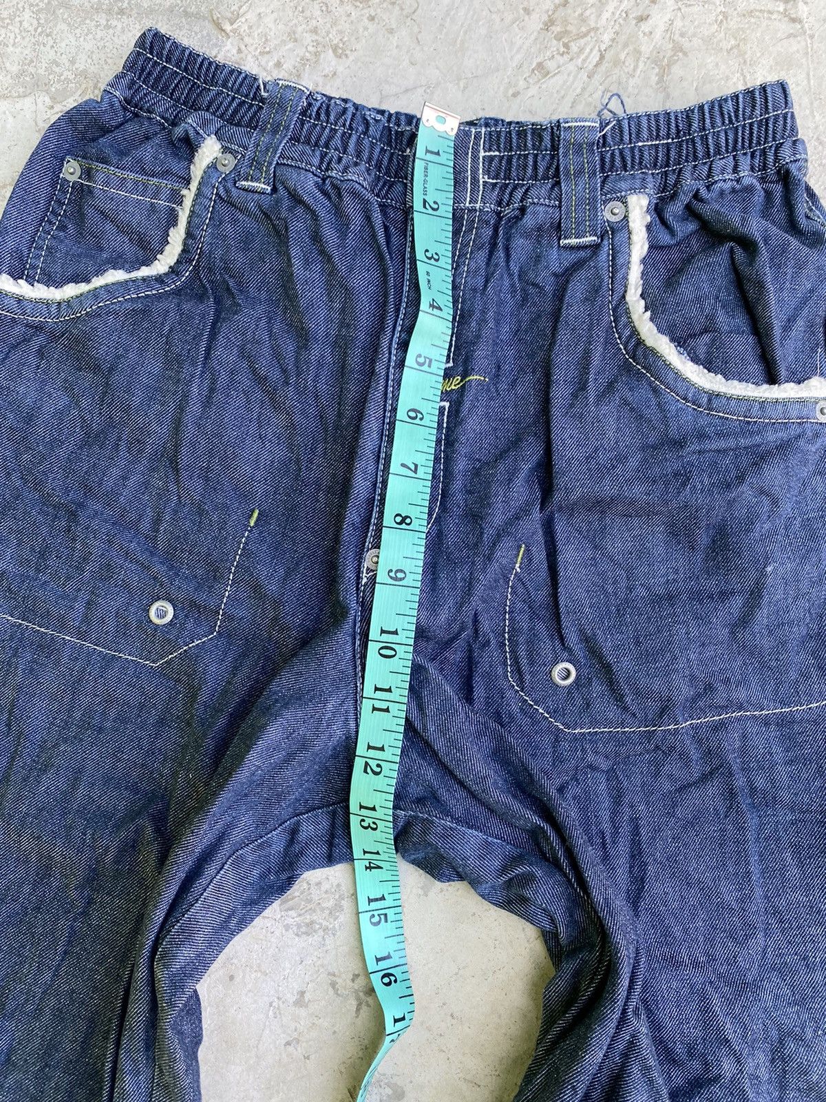 Designer × Japanese Brand Blue Cross Jeans Skull Embroidery Size US 31 - 20 Thumbnail