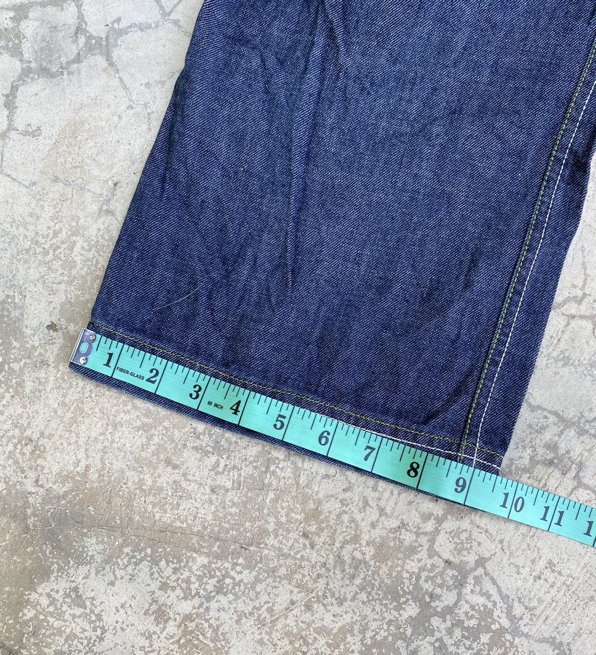 Designer × Japanese Brand Blue Cross Jeans Skull Embroidery Size US 31 - 19 Thumbnail