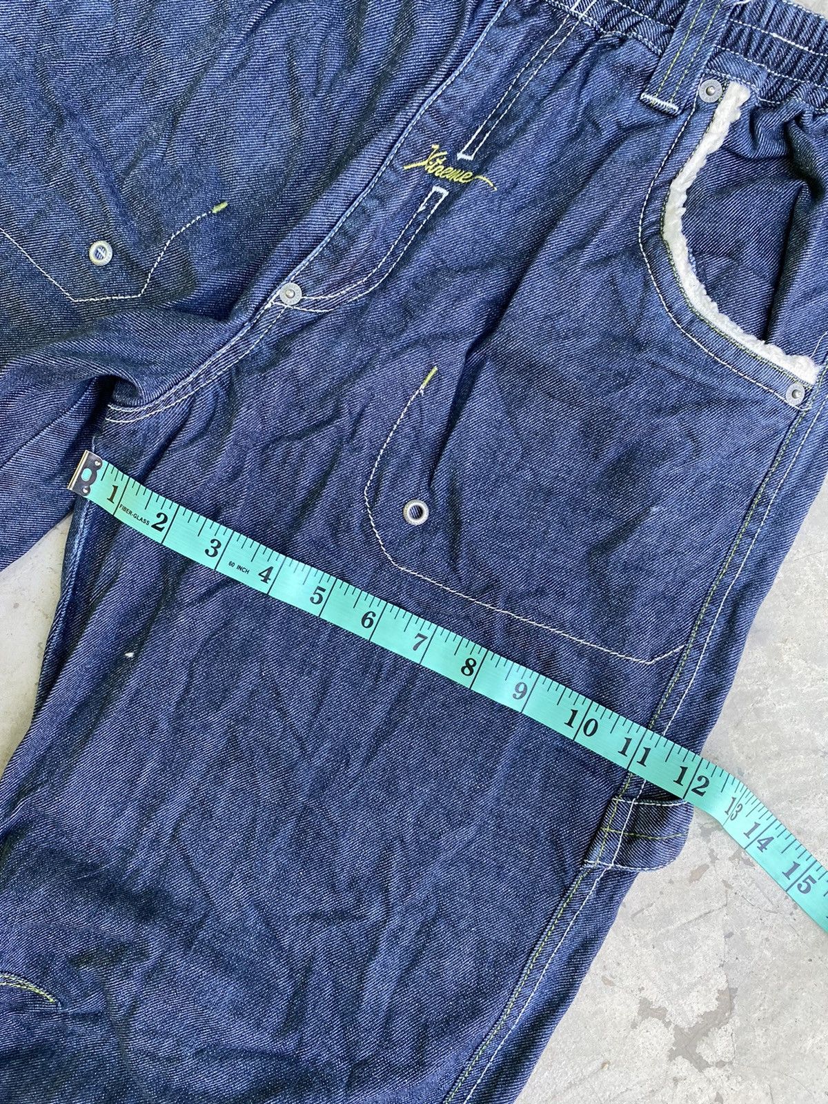 Designer × Japanese Brand Blue Cross Jeans Skull Embroidery Size US 31 - 21 Thumbnail