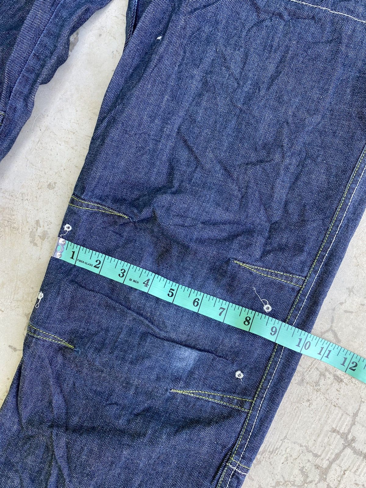 Designer × Japanese Brand Blue Cross Jeans Skull Embroidery Size US 31 - 22 Thumbnail
