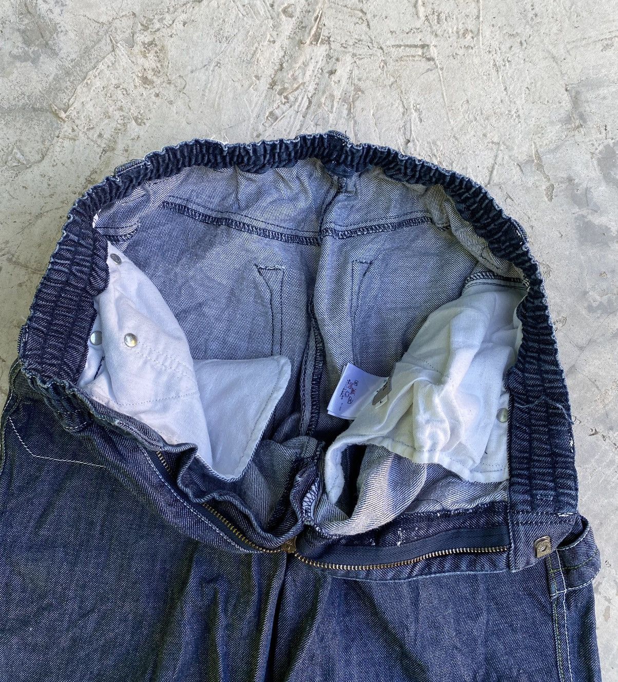 Designer × Japanese Brand Blue Cross Jeans Skull Embroidery Size US 31 - 11 Thumbnail