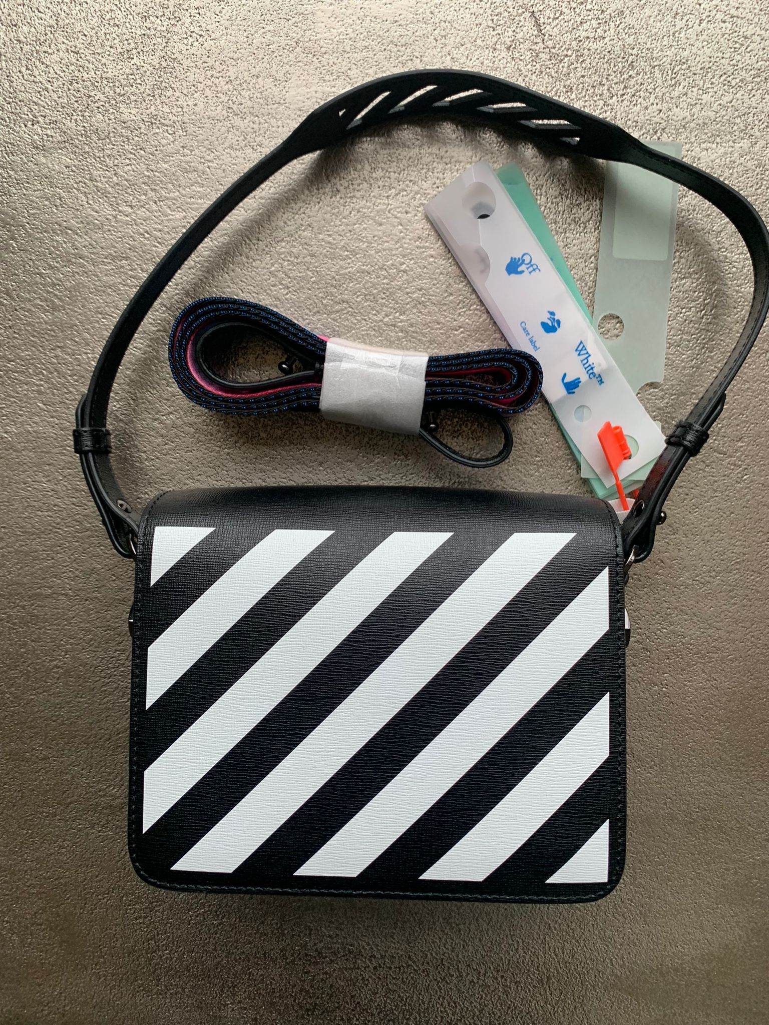 Off-White Diagonal Flap Bag in Black Size ONE SIZE - 3 Thumbnail