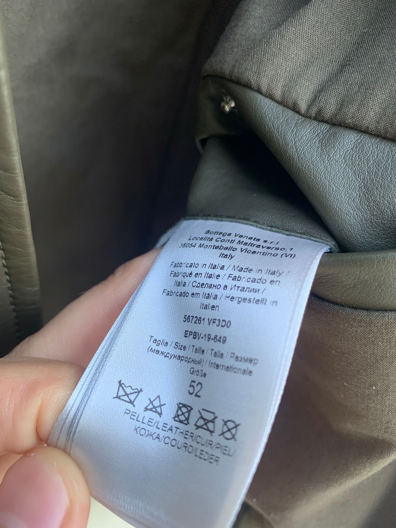 Bottega Veneta Hidrology Calf Blouson Jacket in Kaki Size US L / EU 52-54 / 3 - 16 Thumbnail