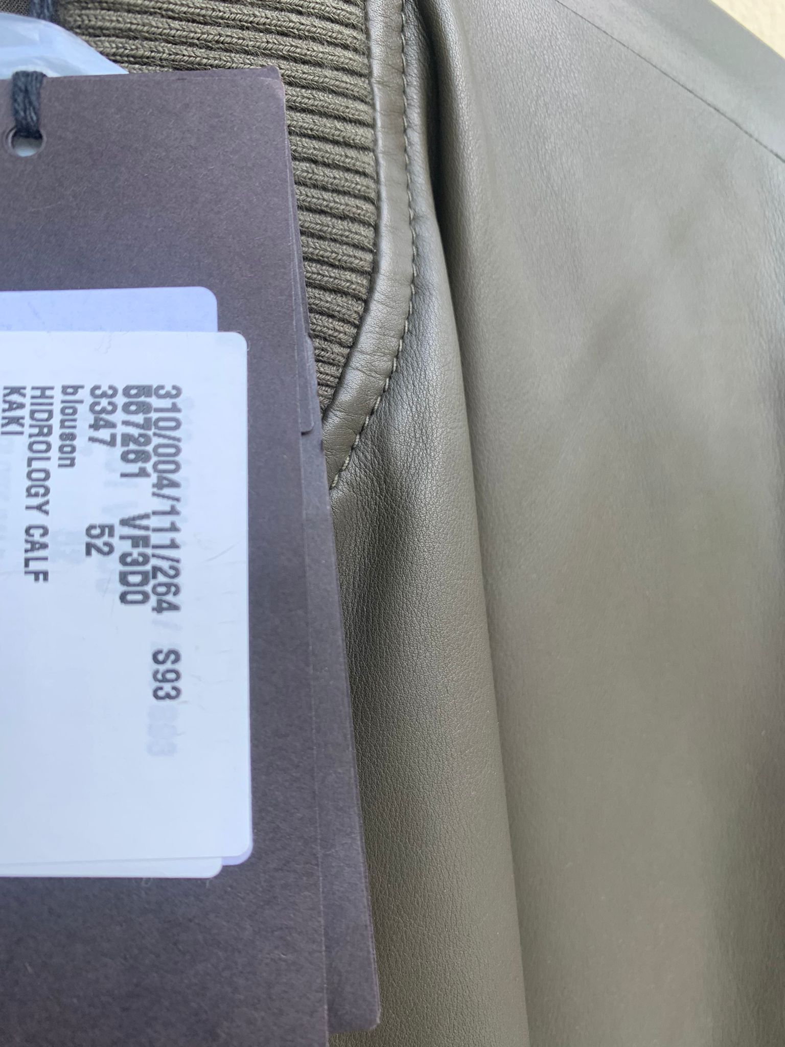 Bottega Veneta Hidrology Calf Blouson Jacket in Kaki Size US L / EU 52-54 / 3 - 14 Thumbnail