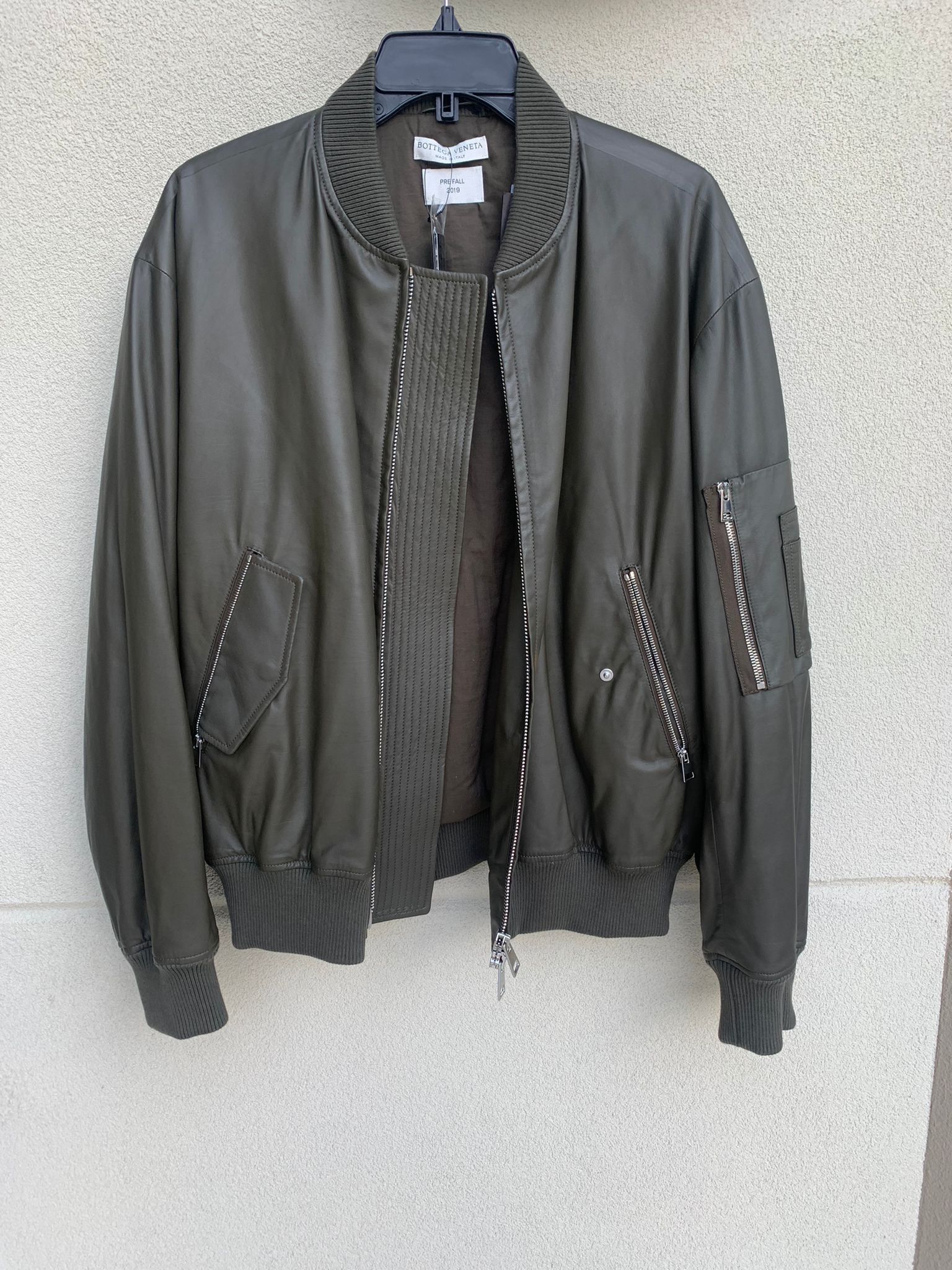 Bottega Veneta Hidrology Calf Blouson Jacket in Kaki Size US L / EU 52-54 / 3 - 7 Thumbnail