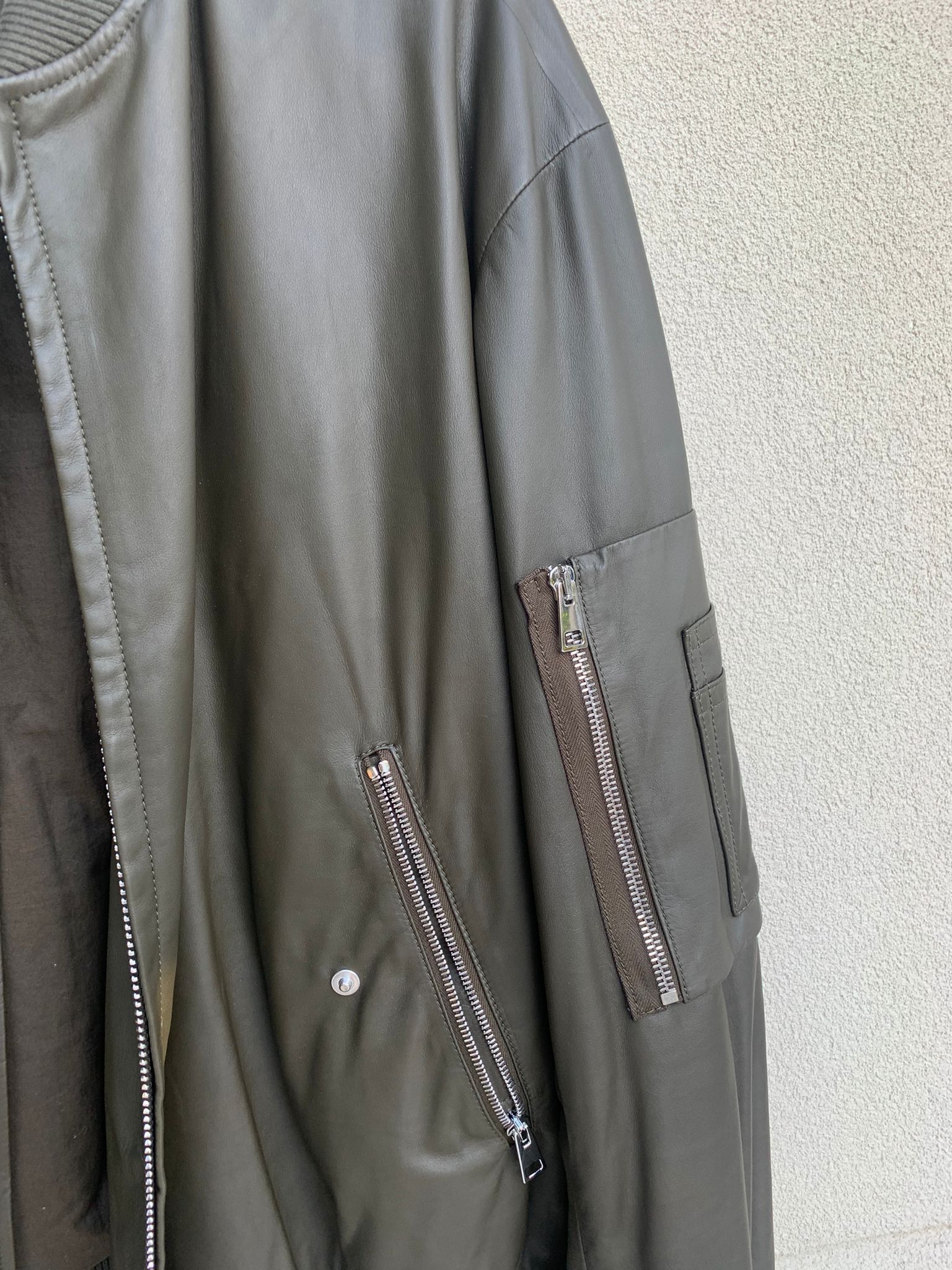 Bottega Veneta Hidrology Calf Blouson Jacket in Kaki Size US L / EU 52-54 / 3 - 5 Thumbnail