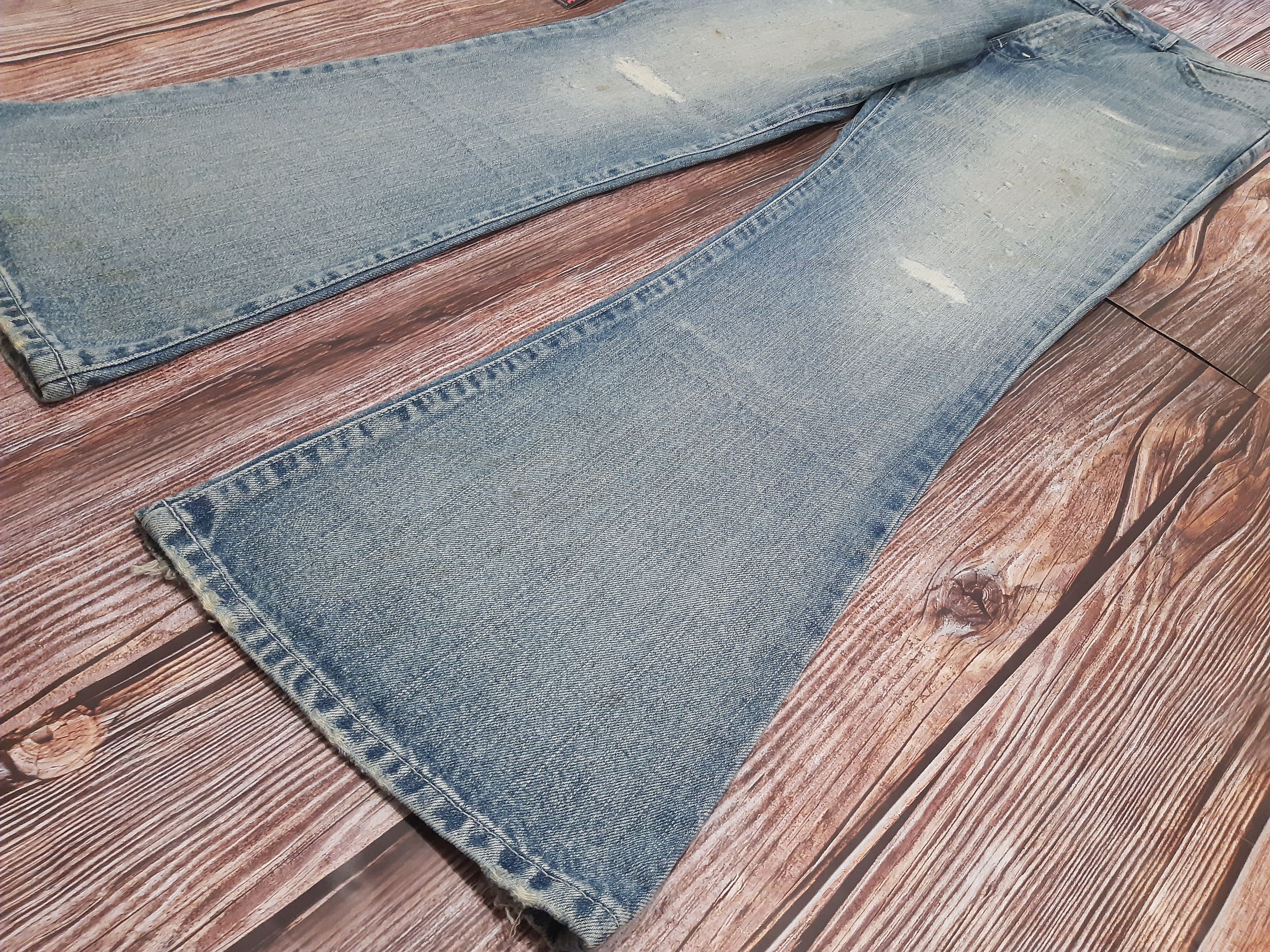 Levi's Levis 646 Bell Bottom Flare Bootcut Orange Tab Jeans Size US 30 / EU 46 - 2 Thumbnail