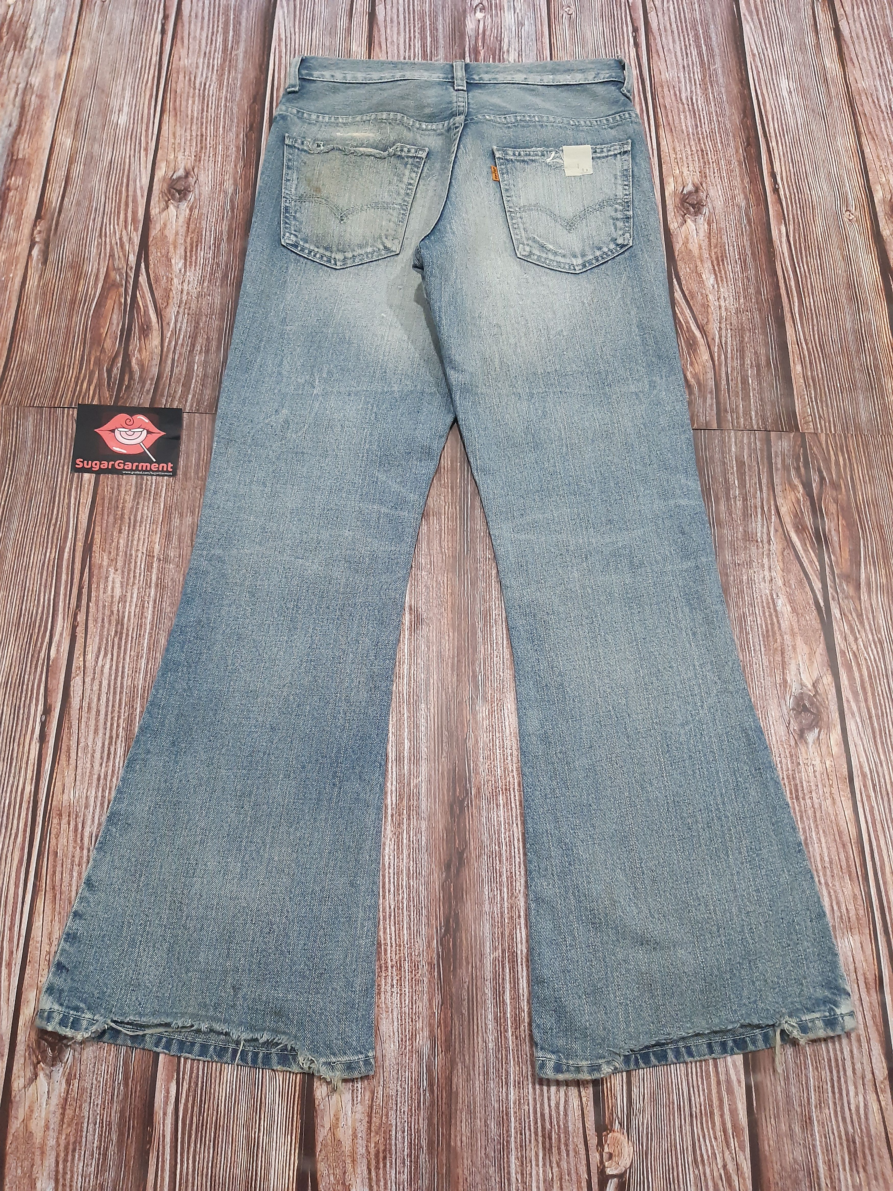 Levi's Levis 646 Bell Bottom Flare Bootcut Orange Tab Jeans Size US 30 / EU 46 - 12 Thumbnail