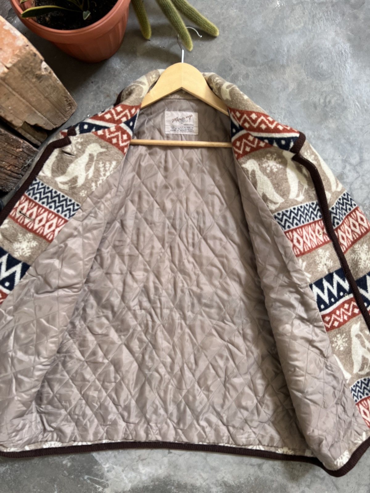Japanese Brand × Vintage Vintage 🏴‍☠️ Japanese Printed Fleece Jacket Size US M / EU 48-50 / 2 - 11 Thumbnail