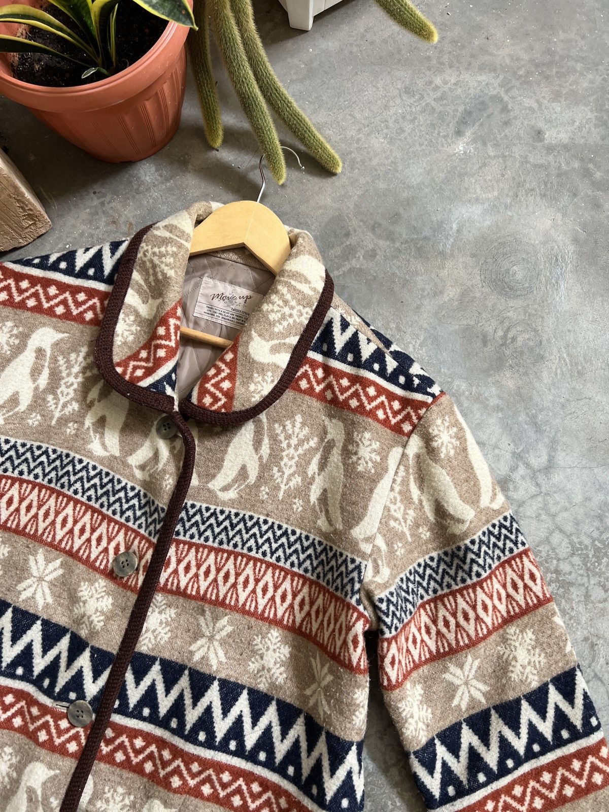 Japanese Brand × Vintage Vintage 🏴‍☠️ Japanese Printed Fleece Jacket Size US M / EU 48-50 / 2 - 12 Thumbnail