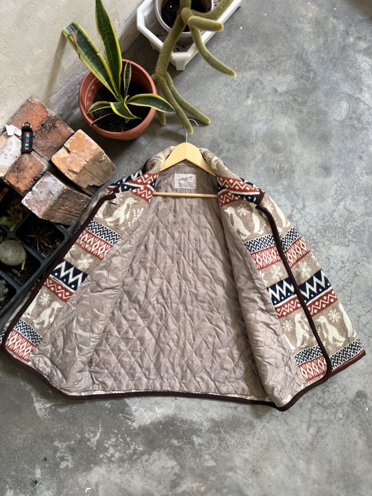 Japanese Brand × Vintage Vintage 🏴‍☠️ Japanese Printed Fleece Jacket Size US M / EU 48-50 / 2 - 10 Thumbnail