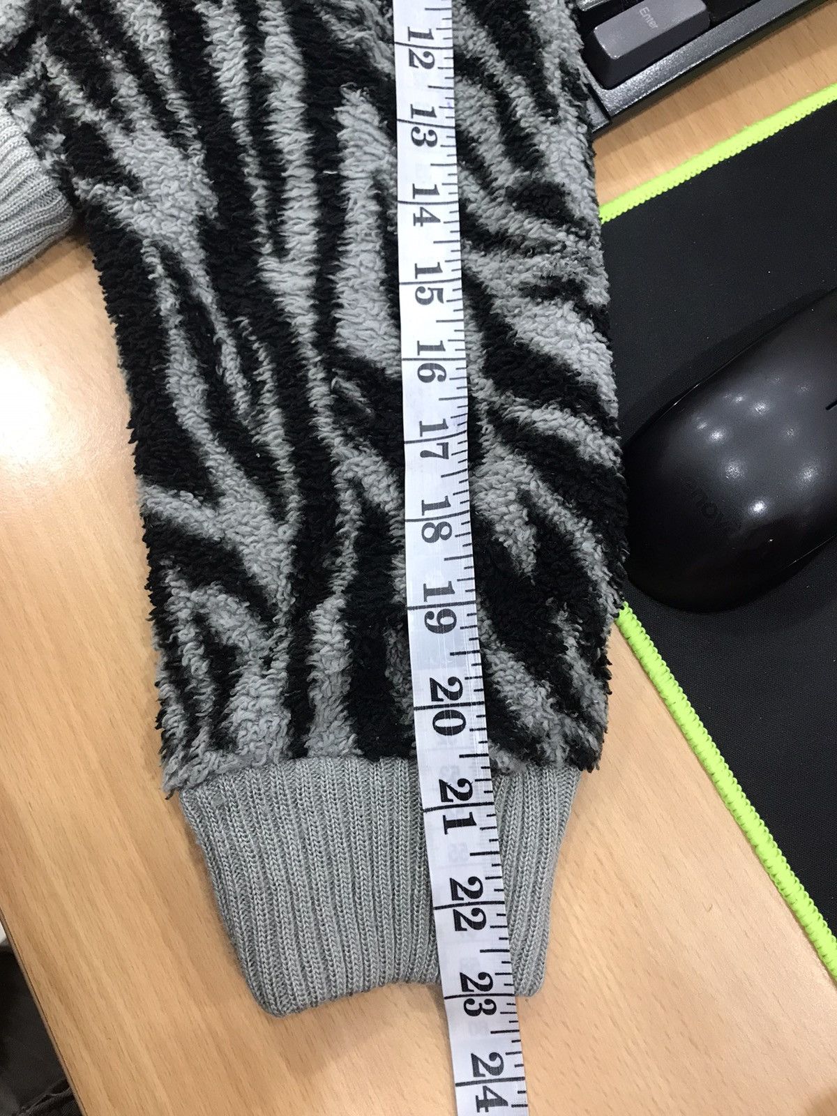 Japanese Brand Unbranded Animal Stripe Fleece Hoodie Size US M / EU 48-50 / 2 - 21 Thumbnail