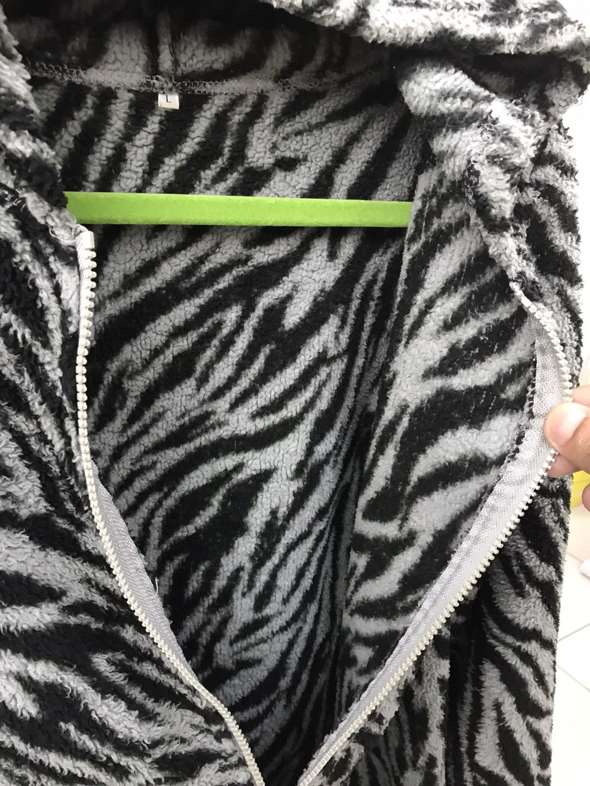 Japanese Brand Unbranded Animal Stripe Fleece Hoodie Size US M / EU 48-50 / 2 - 11 Thumbnail