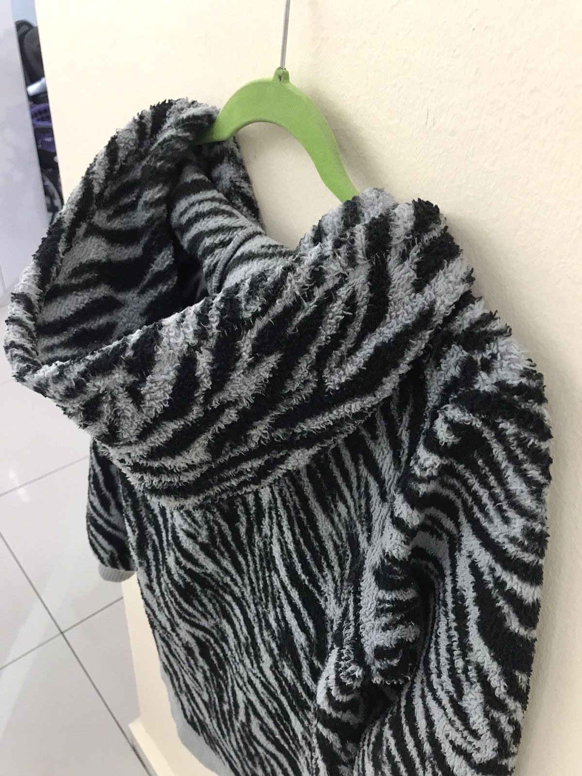 Japanese Brand Unbranded Animal Stripe Fleece Hoodie Size US M / EU 48-50 / 2 - 17 Thumbnail