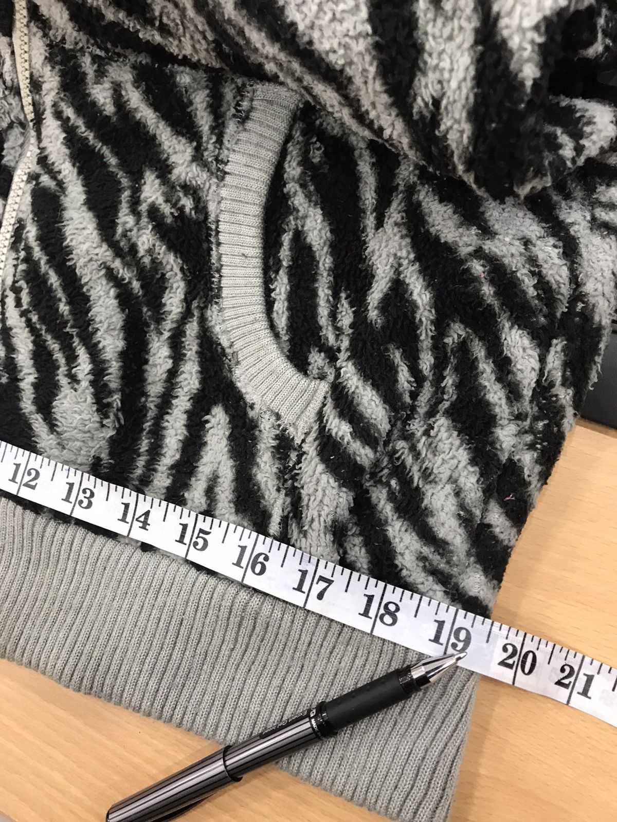 Japanese Brand Unbranded Animal Stripe Fleece Hoodie Size US M / EU 48-50 / 2 - 20 Thumbnail