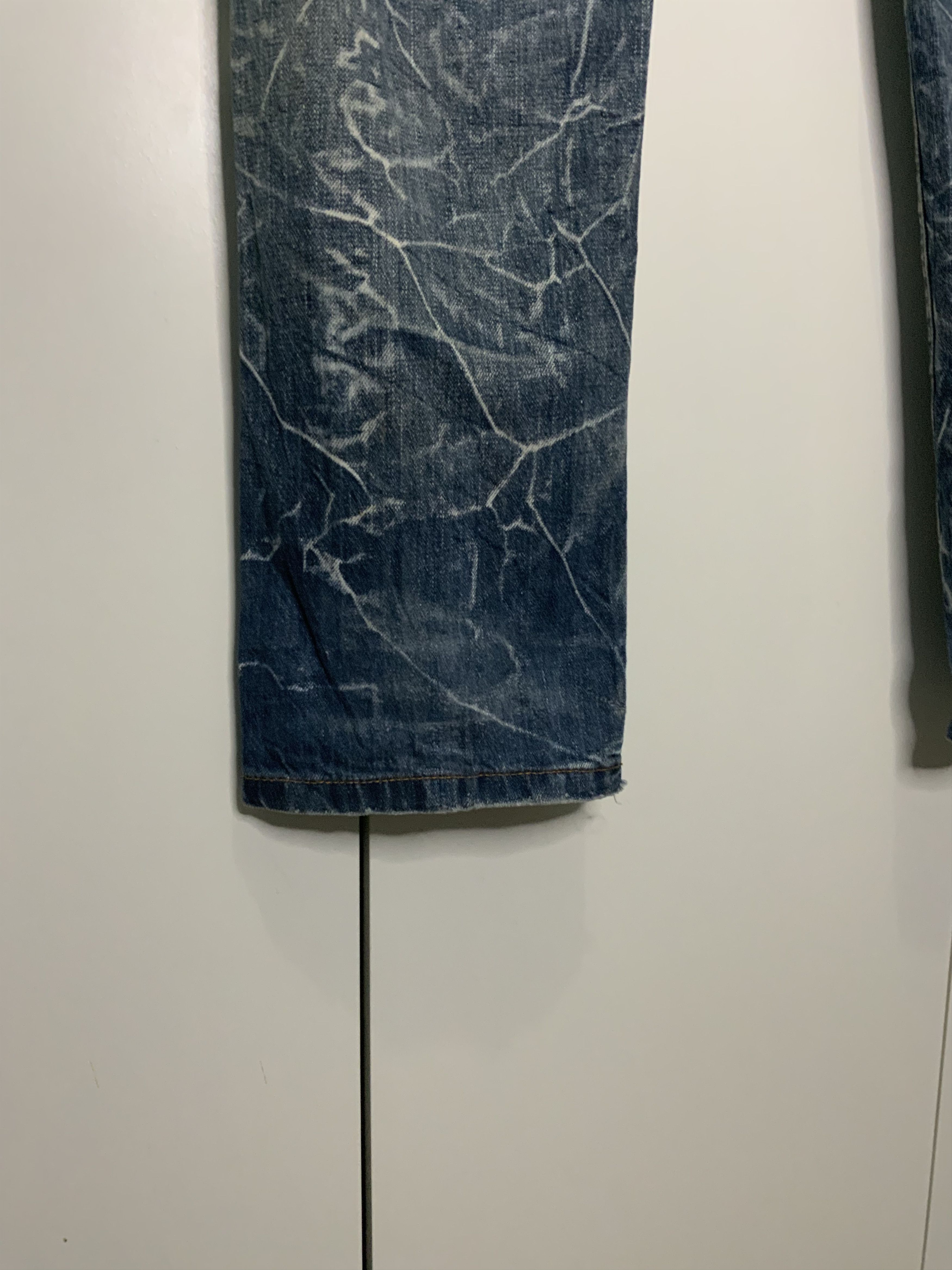 If Six Was Nine Nylaus Jeans Double Waist Style Distressed Jean Size US 30 / EU 46 - 18 Thumbnail