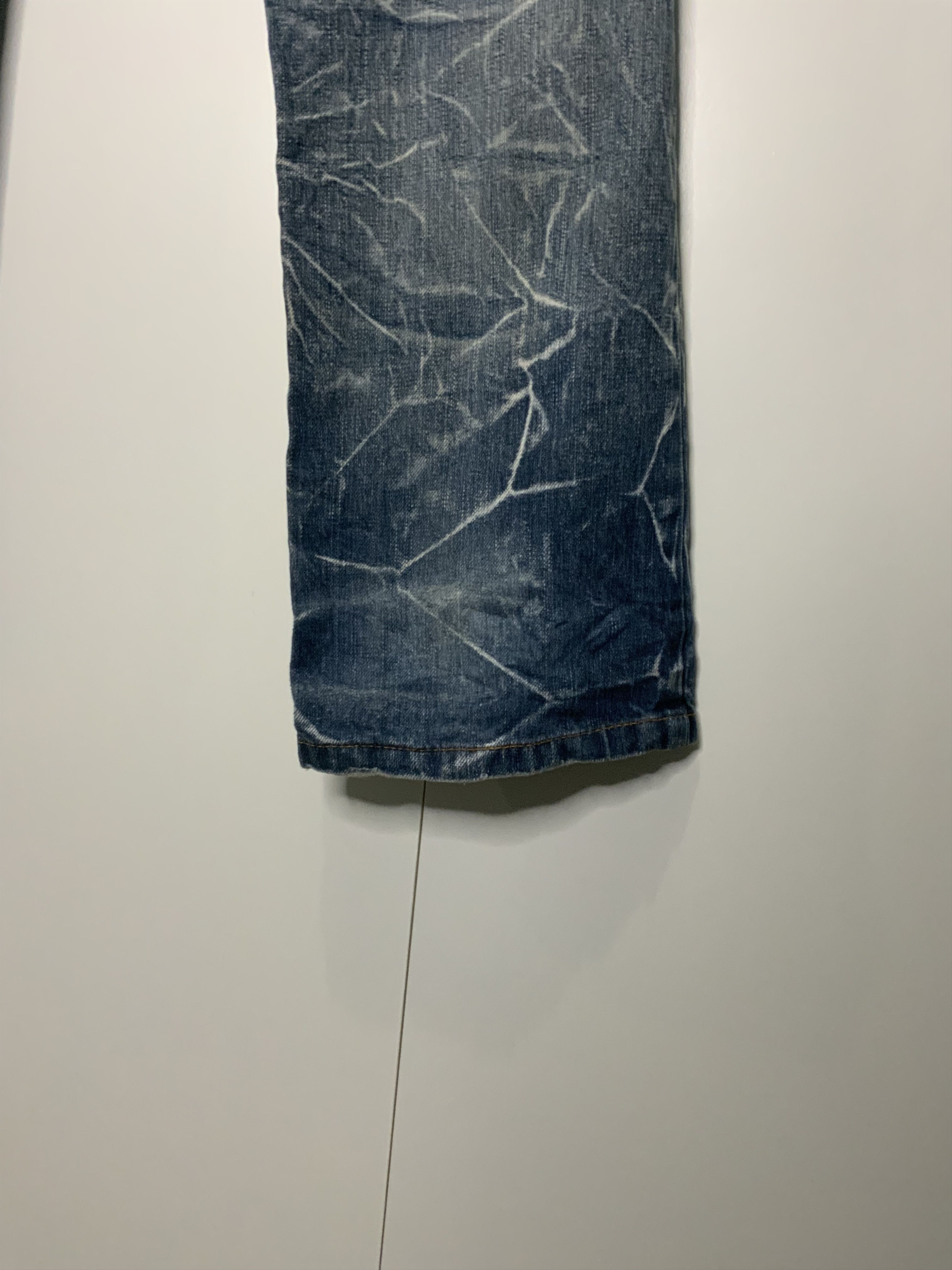 If Six Was Nine Nylaus Jeans Double Waist Style Distressed Jean Size US 30 / EU 46 - 17 Thumbnail