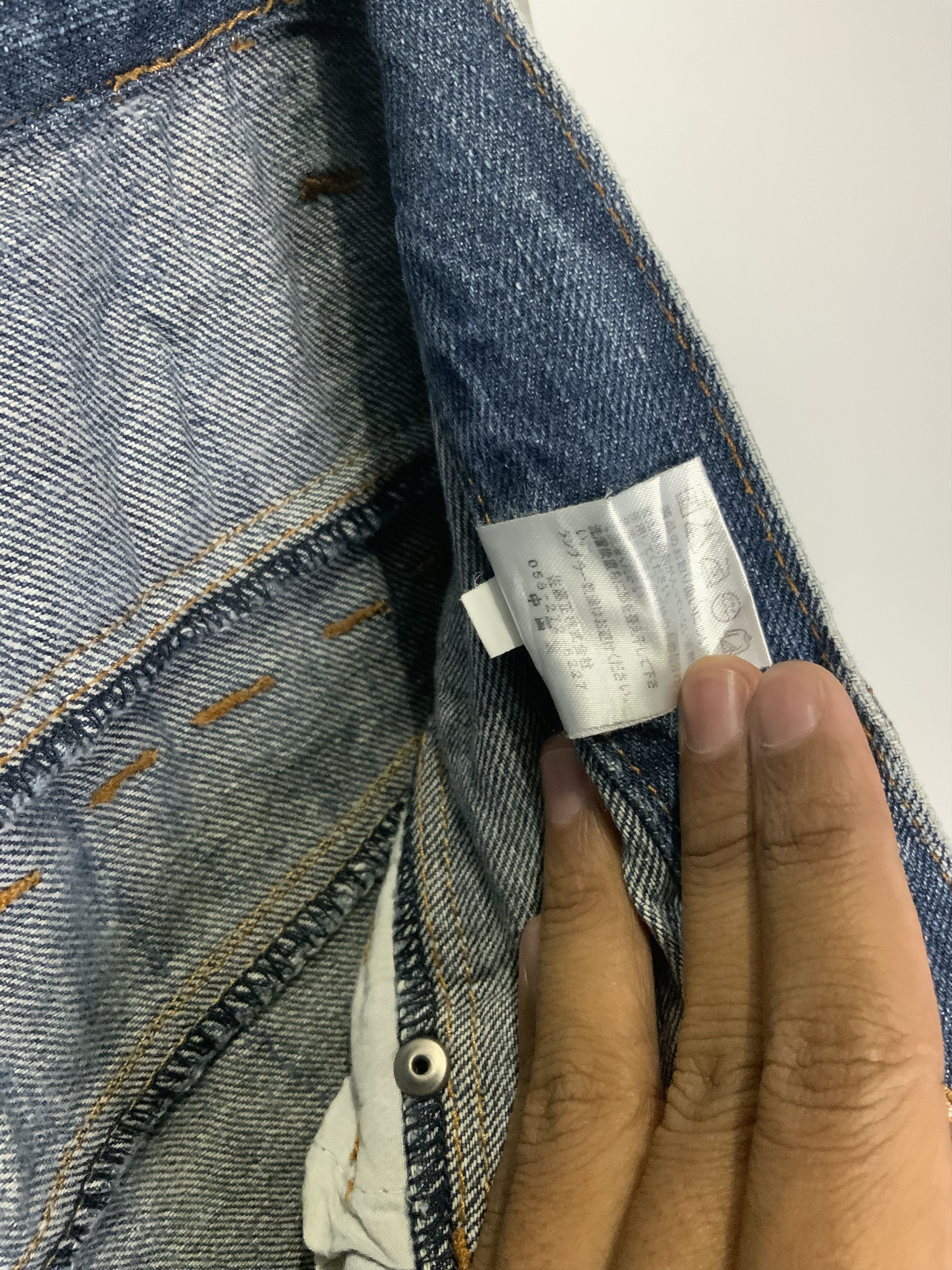 If Six Was Nine Nylaus Jeans Double Waist Style Distressed Jean Size US 30 / EU 46 - 25 Thumbnail